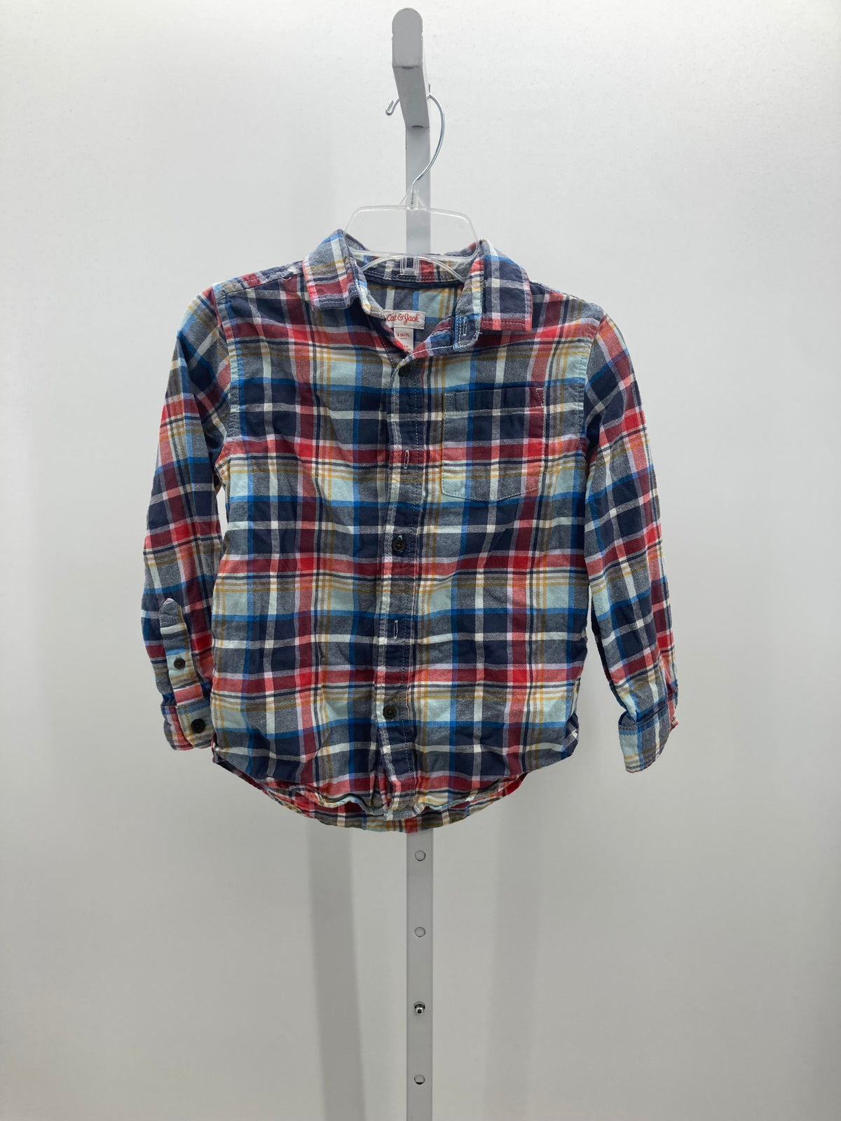 PLAID BTN DOWN