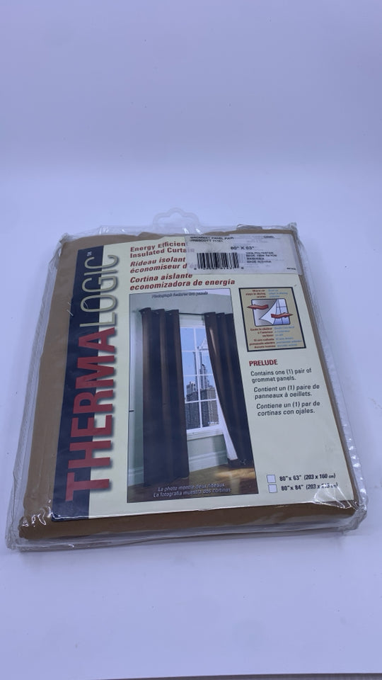 BROWN THERMAL LOGIC CURTIAN PANEL.