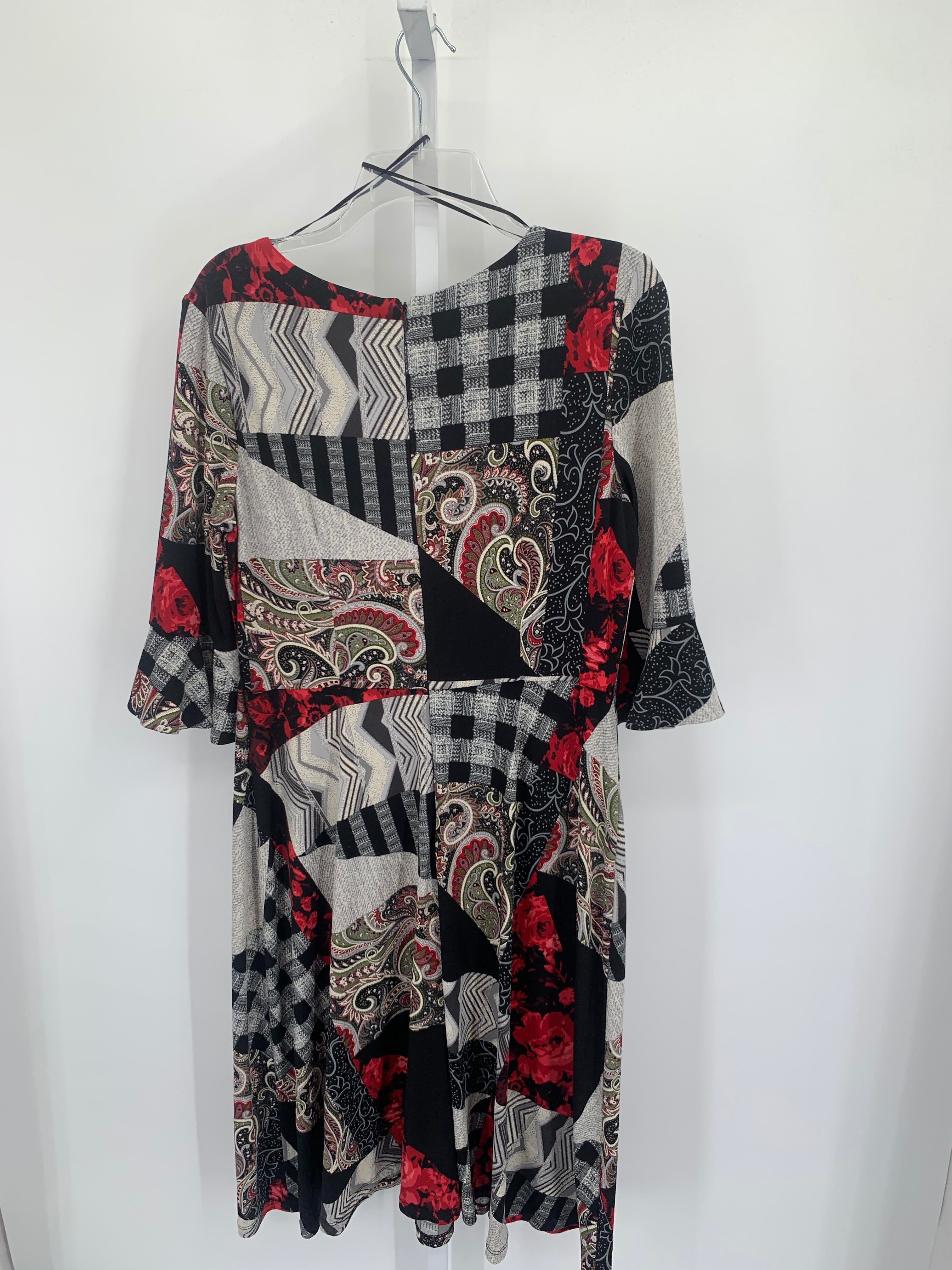 North Style Size 10 Misses 3/4 Sleeve Dress