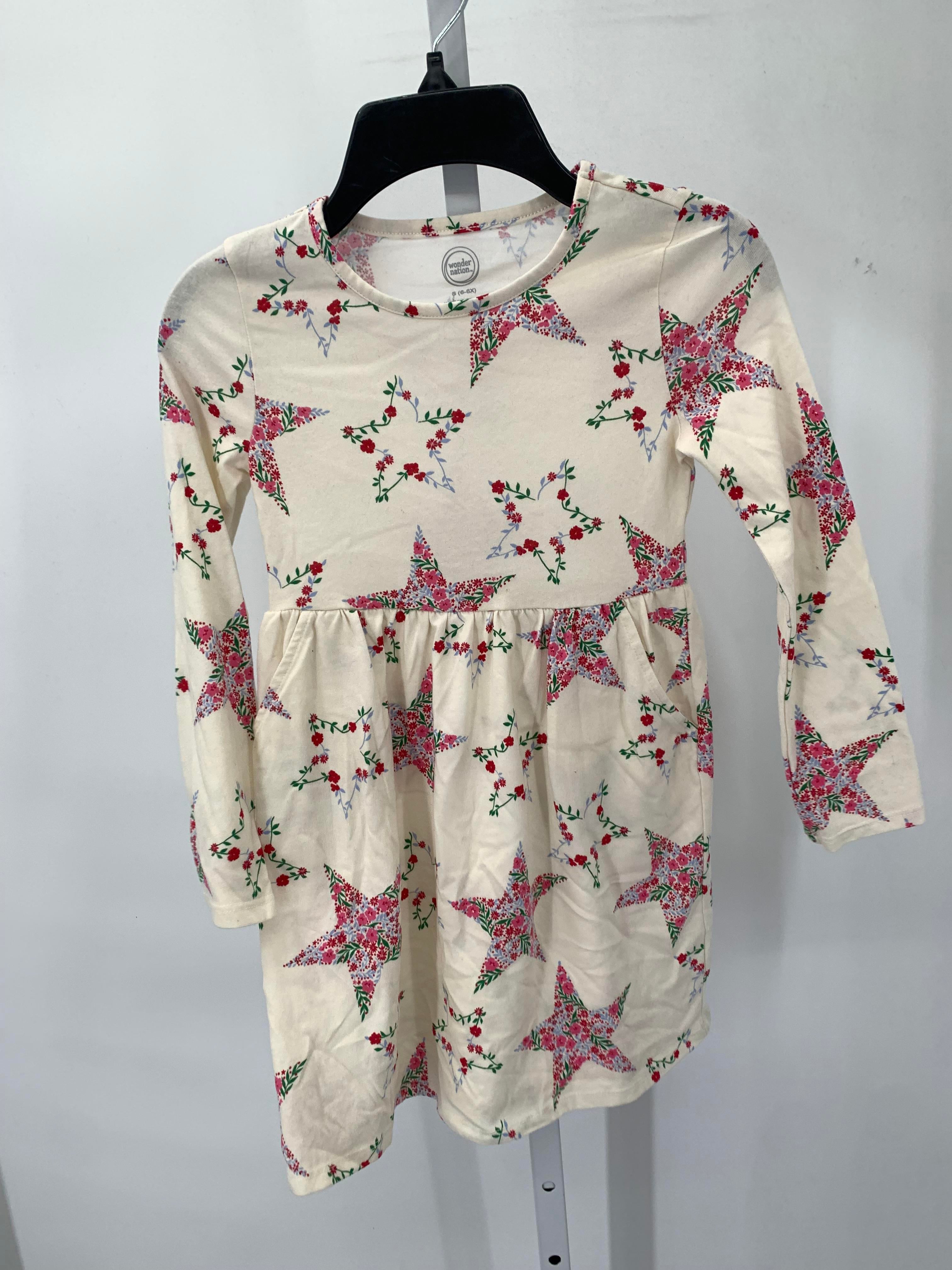 Wonder Nation Size 6/6X Girls Long Sleeve Dress