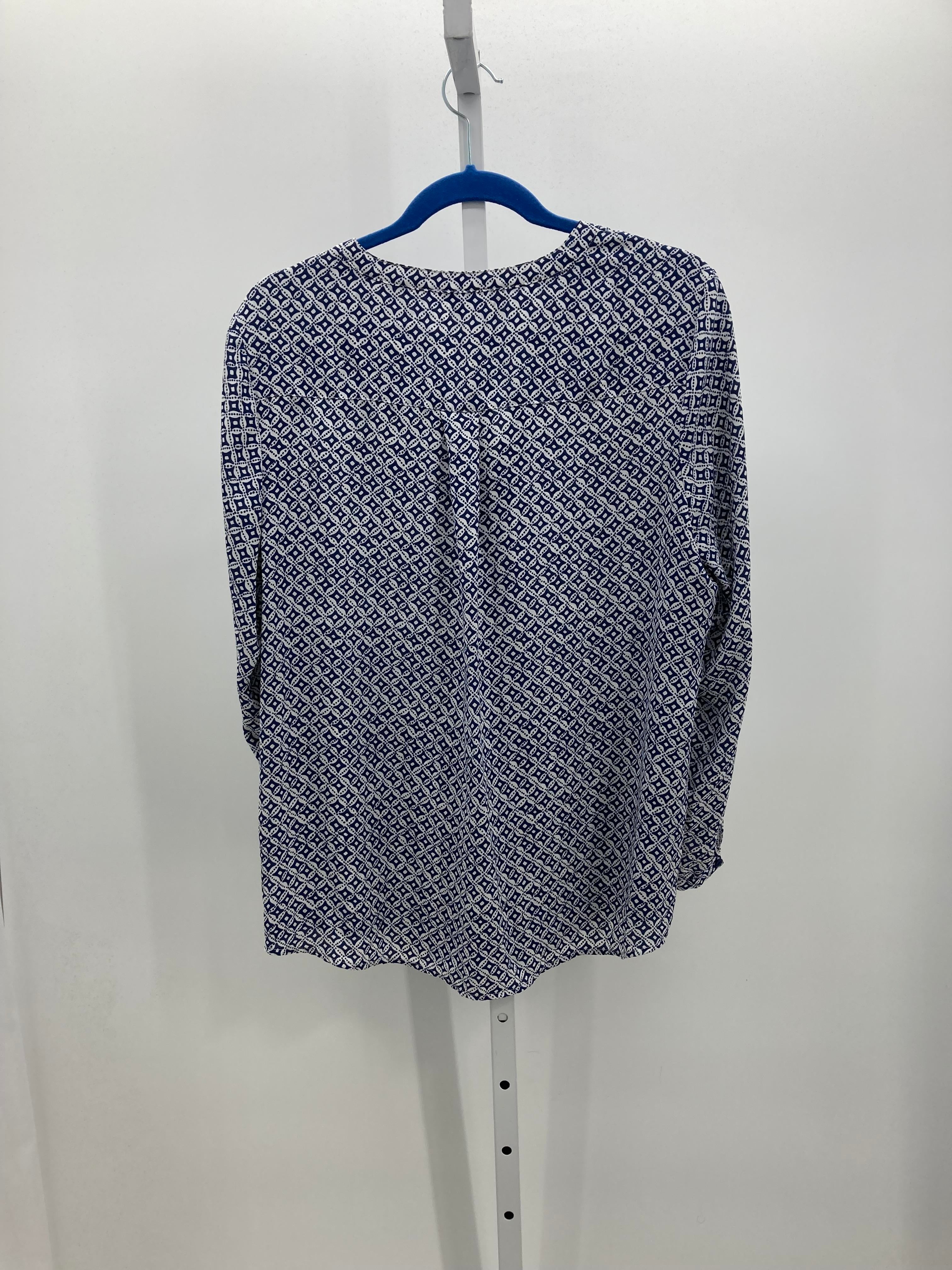 Adrianna Papell Size Large Misses Long Sleeve Shirt