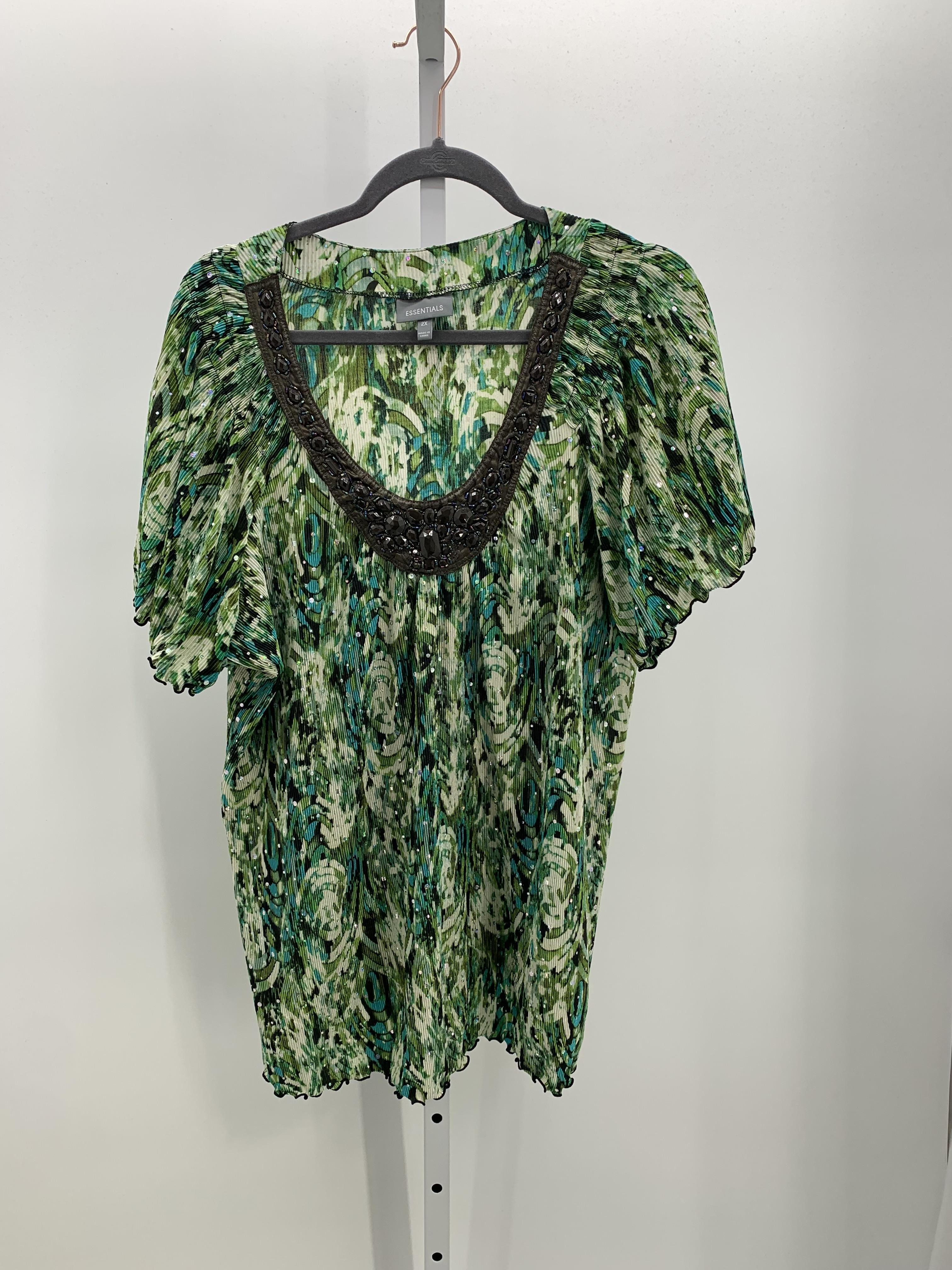 Essentials Size 2X Womens Short Sleeve Shirt