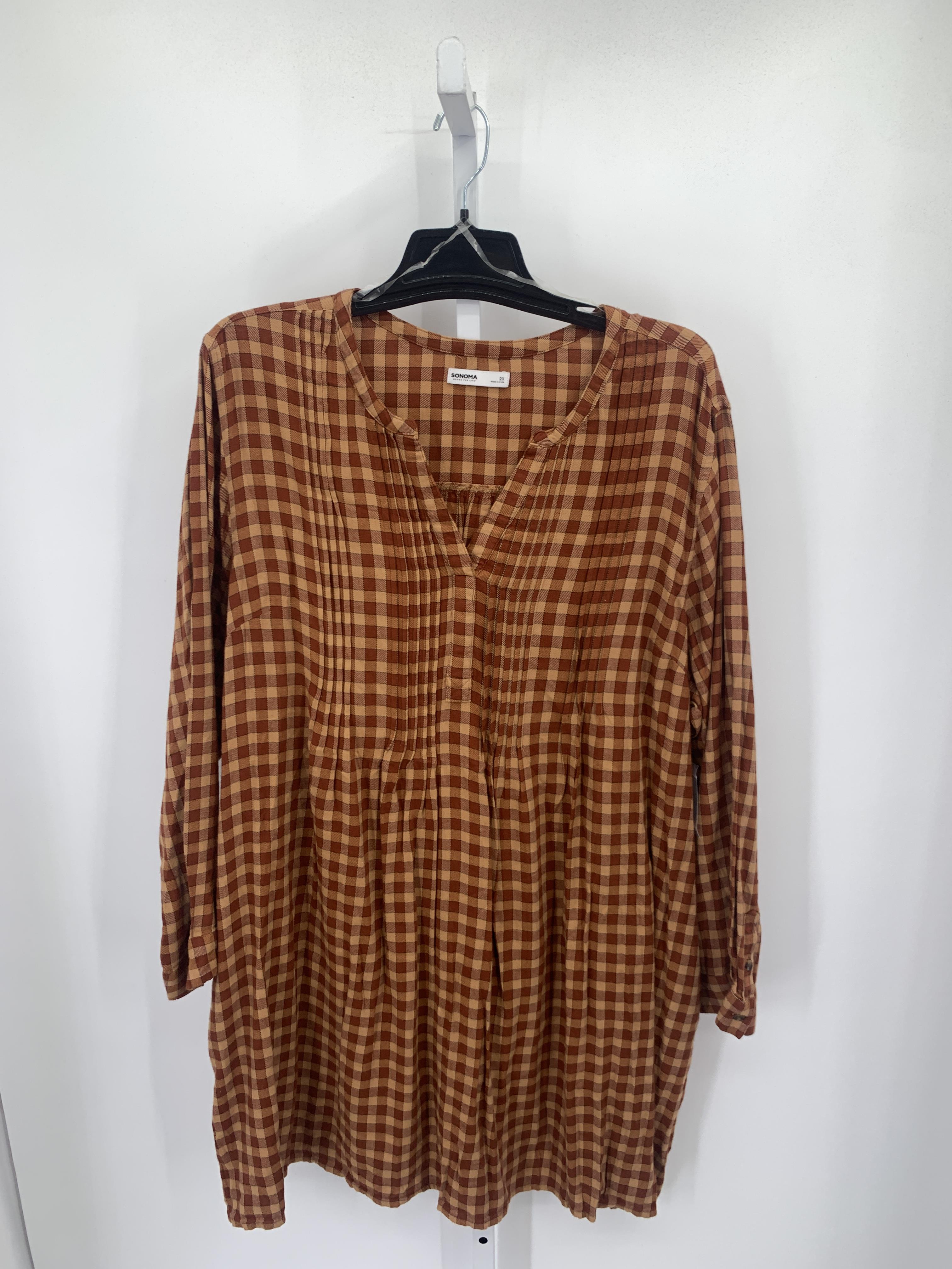 Sonoma Size 2X Womens Long Sleeve Dress