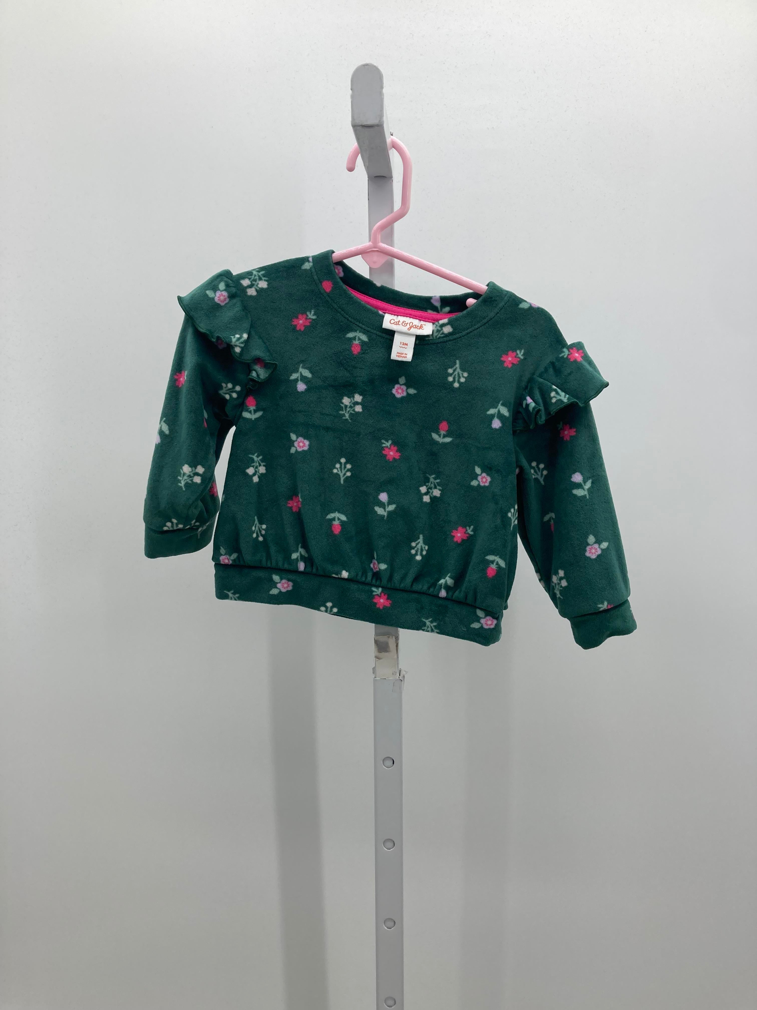 Cat & Jack Size 12 Months Girls Long Sleeve Shirt