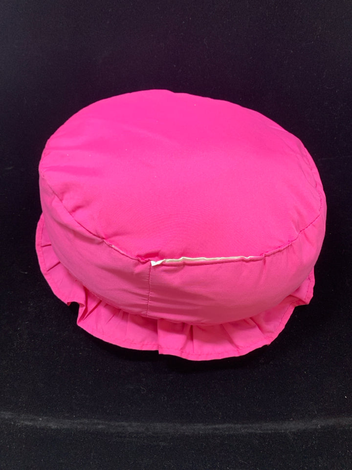 PINK ROSE ACCENT PILLOW.