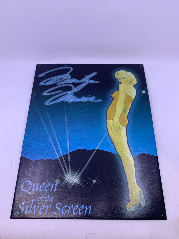VTG MARILYN MONROE METAL SIGN.