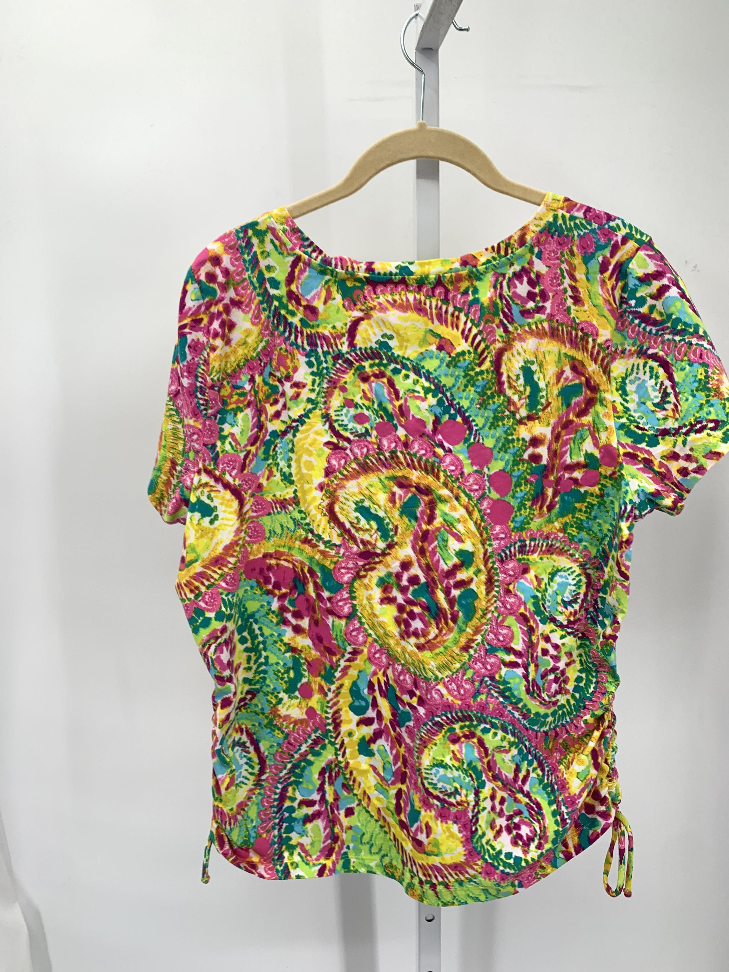 Caribbean Joe Size Large Misses Short Sleeve Shirt