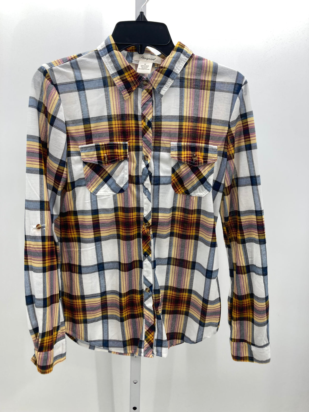 Passport Size Medium Juniors Long Sleeve Shirt