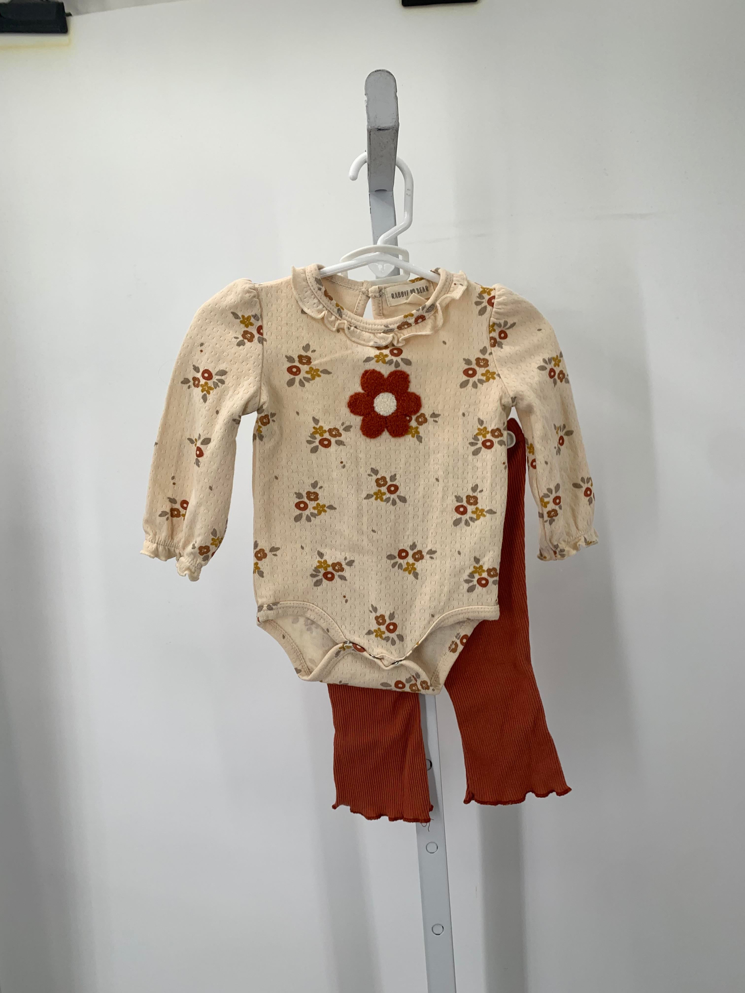 Rabbit + Bear Size 3-6 Months Girls 2 Pieces