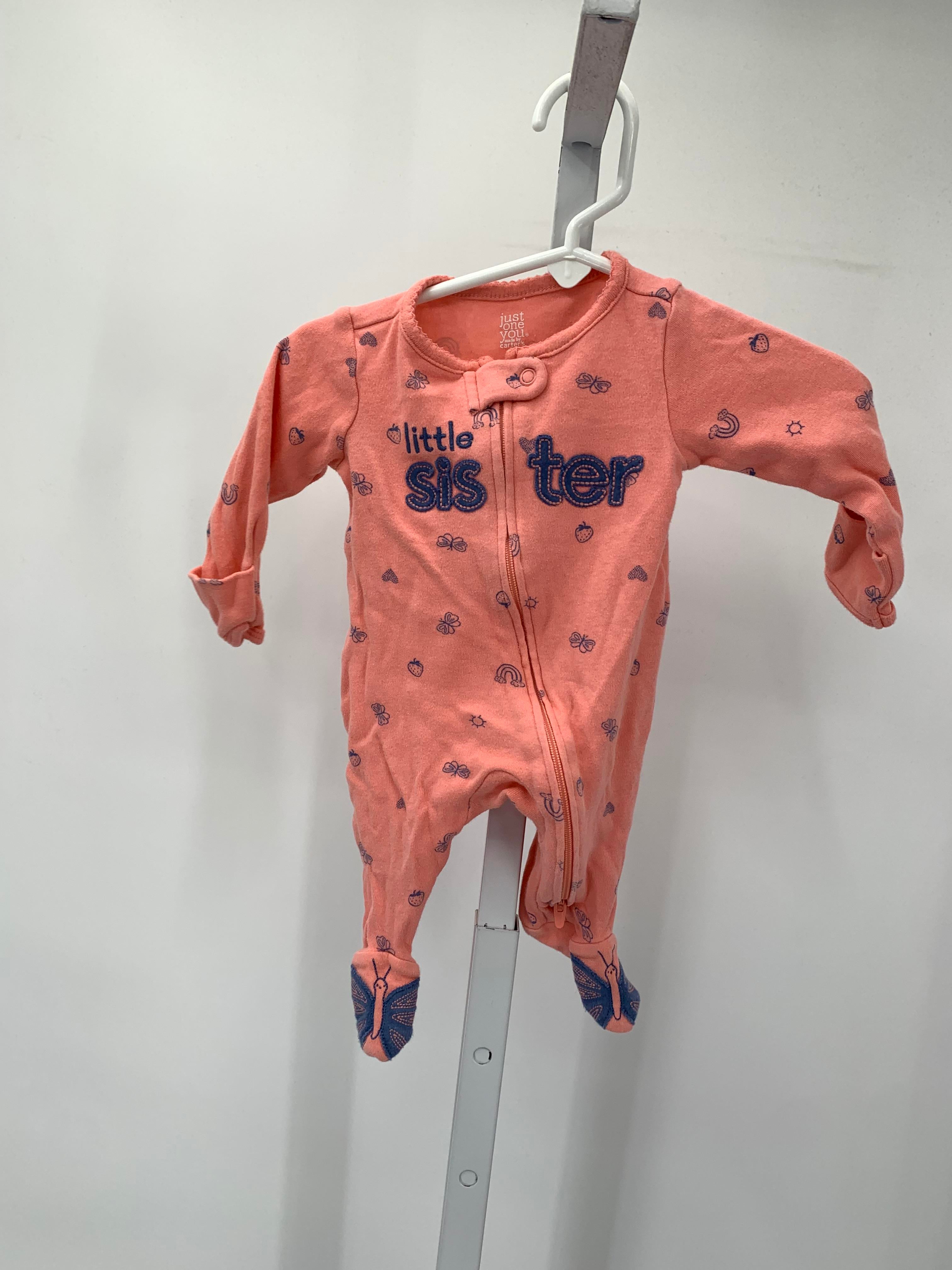 Just One You Size Newborn Girls Long Slv. Romper
