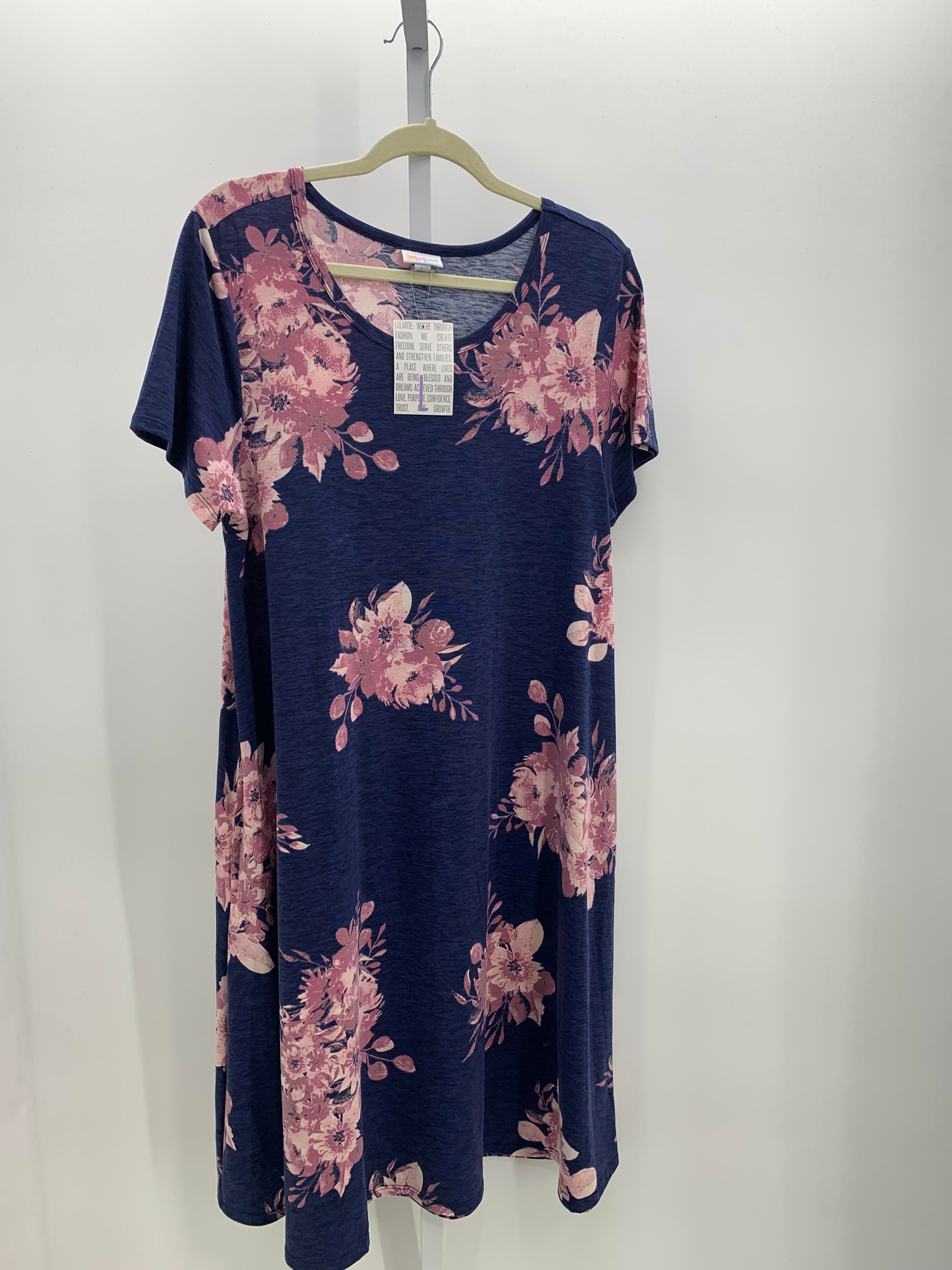 Lularoe Size Large Misses Short Sleeve Dress