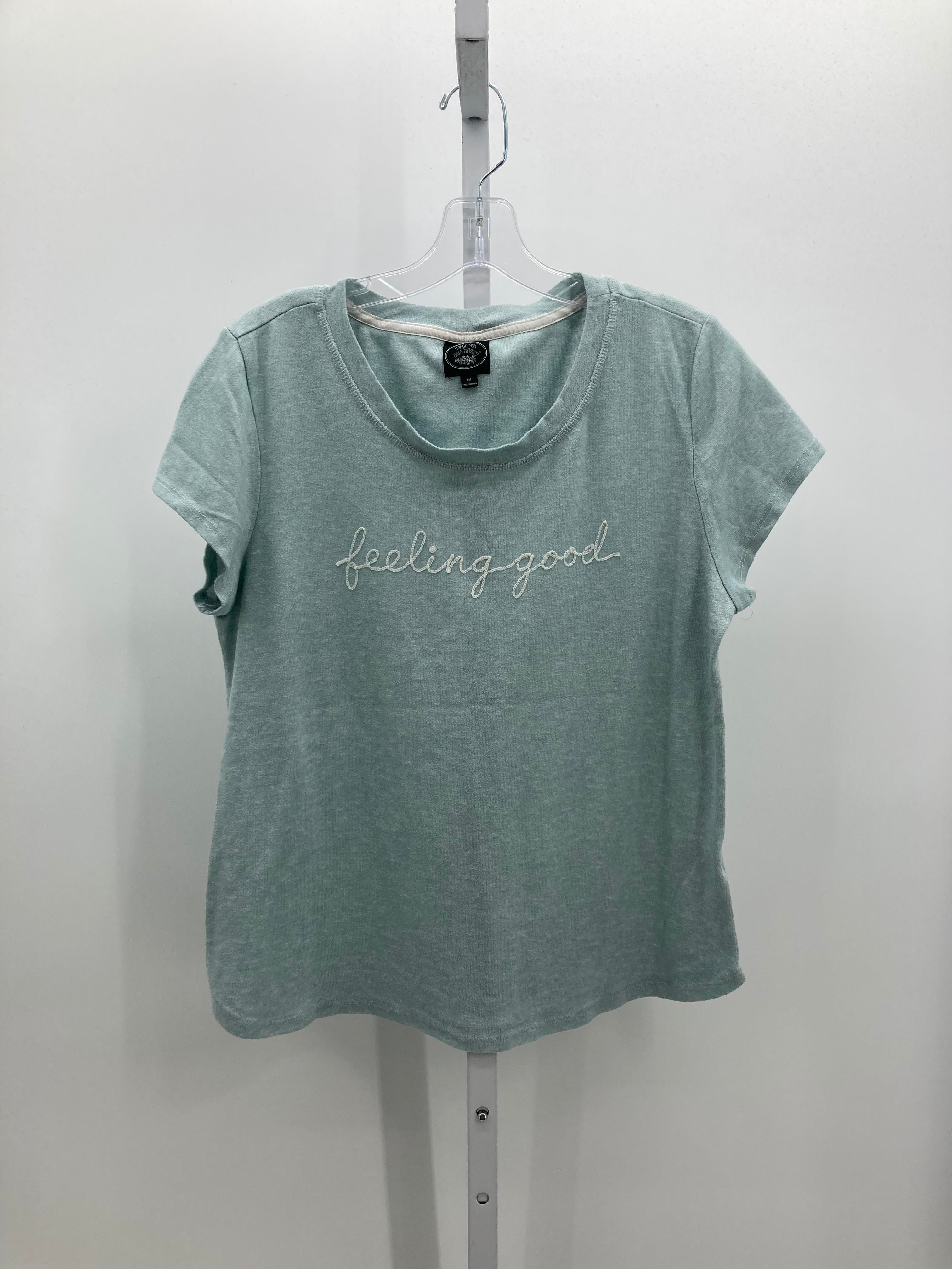 Laura Ashley Size Medium Misses Short Sleeve Shirt