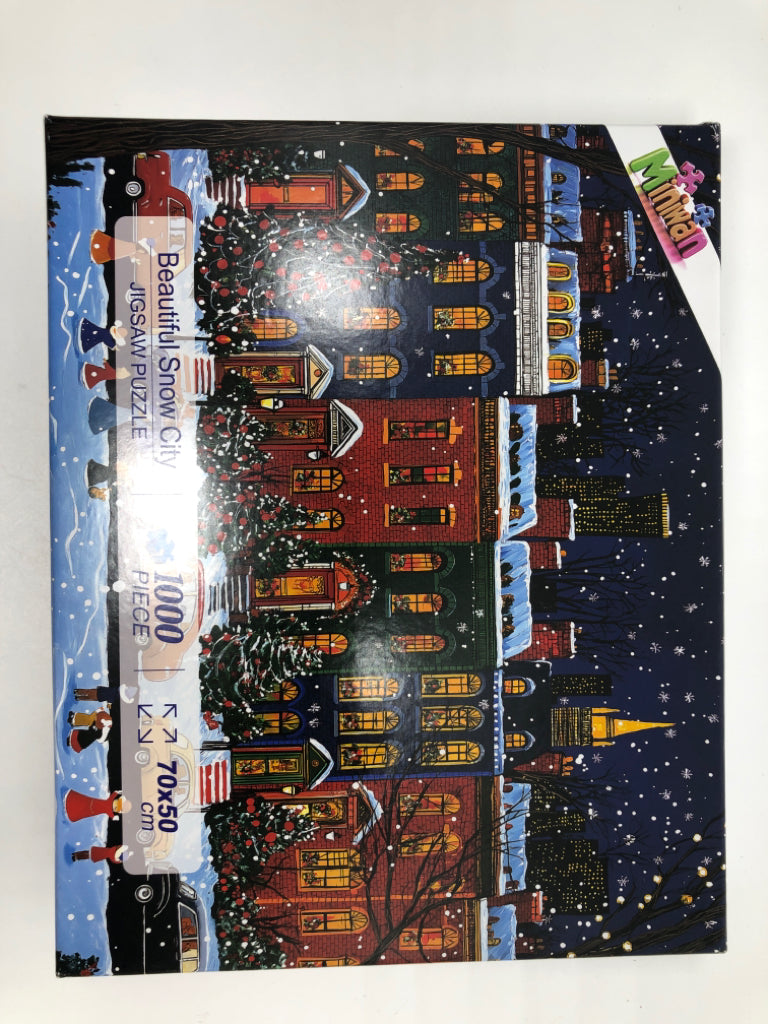 NIB SNOWY CITY PUZZLE.