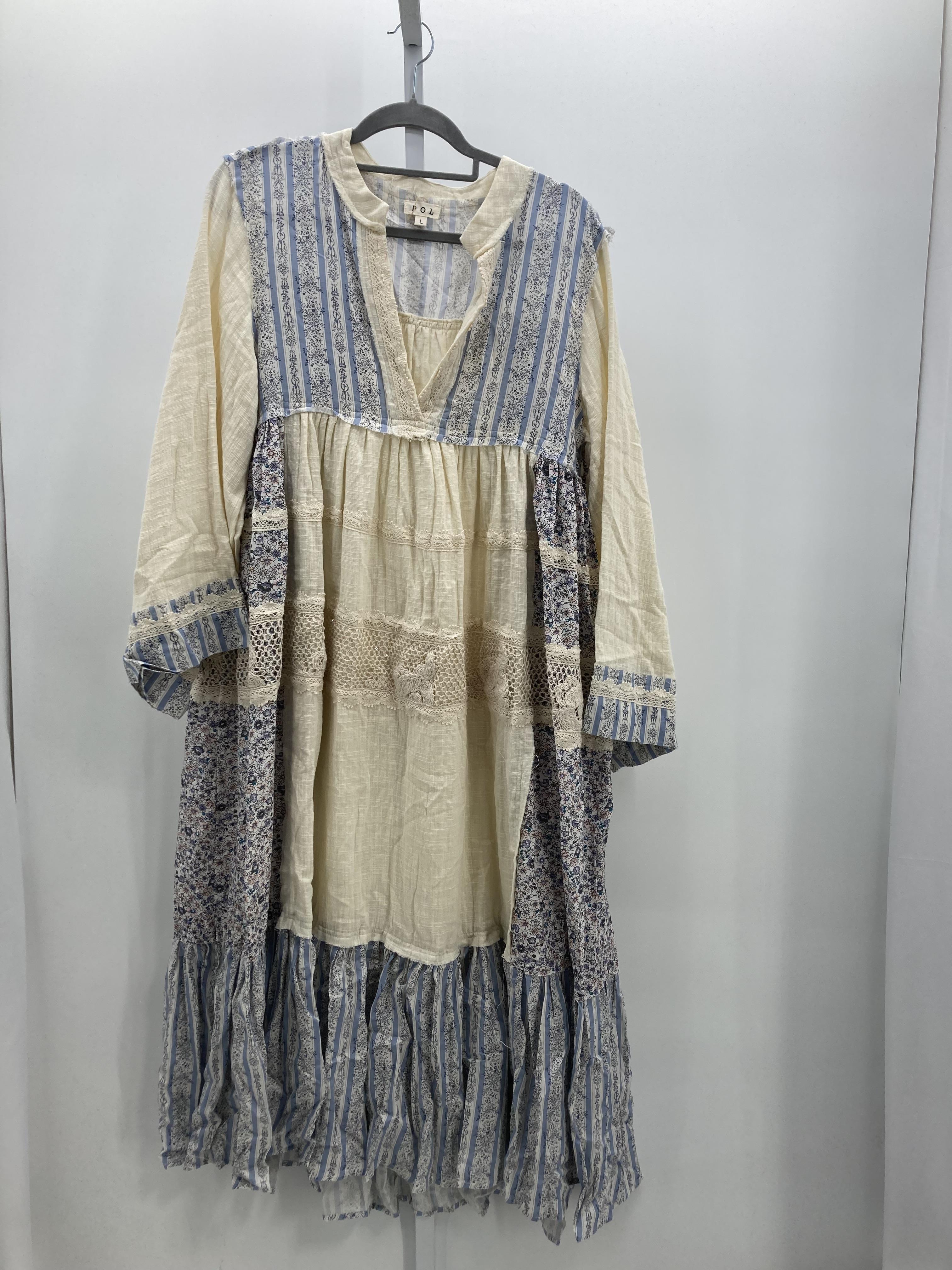 Size Large Misses Long Sleeve Dress