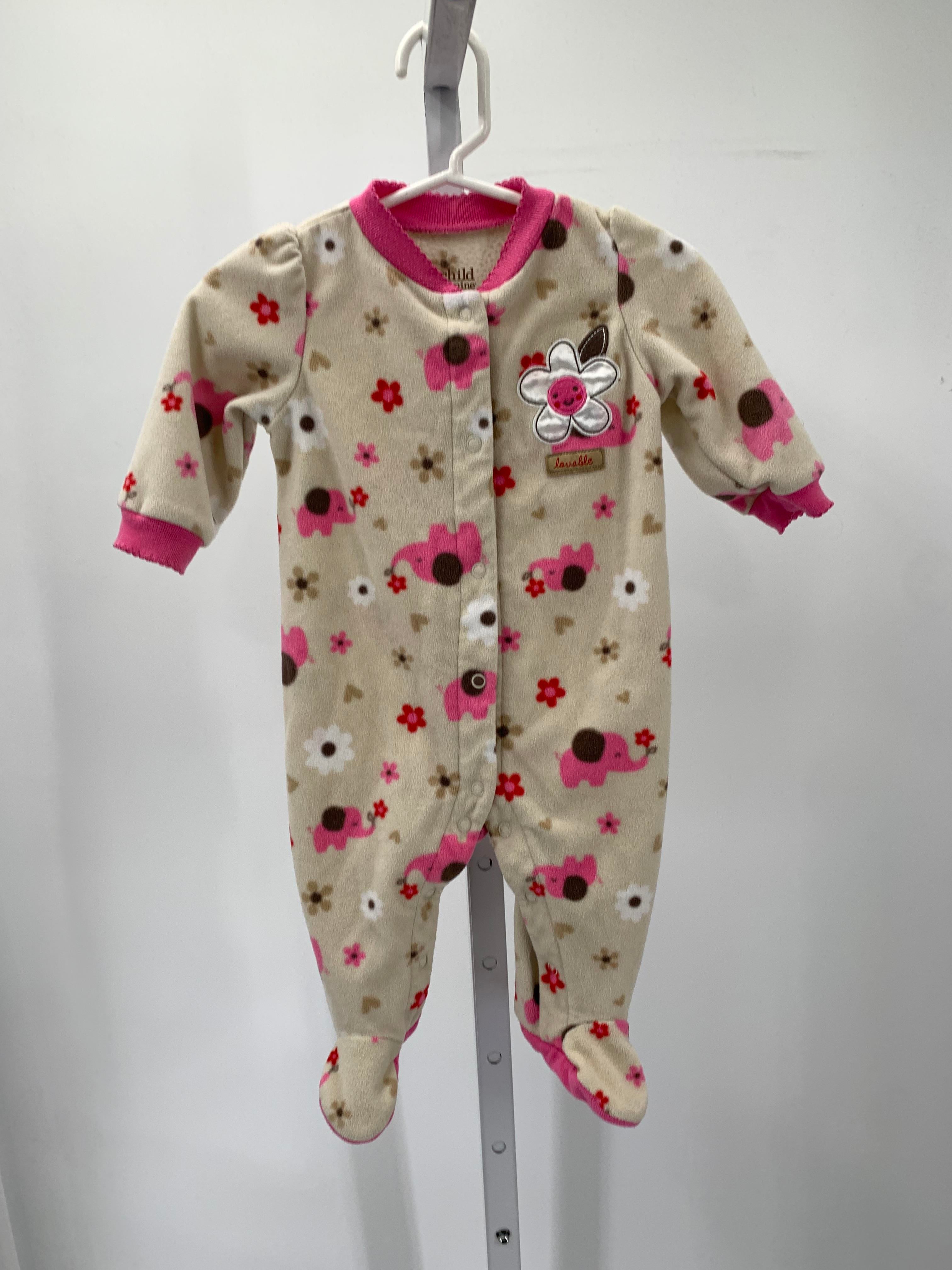 Child of Mine Size 3-6 Months Girls Long Slv. Romper