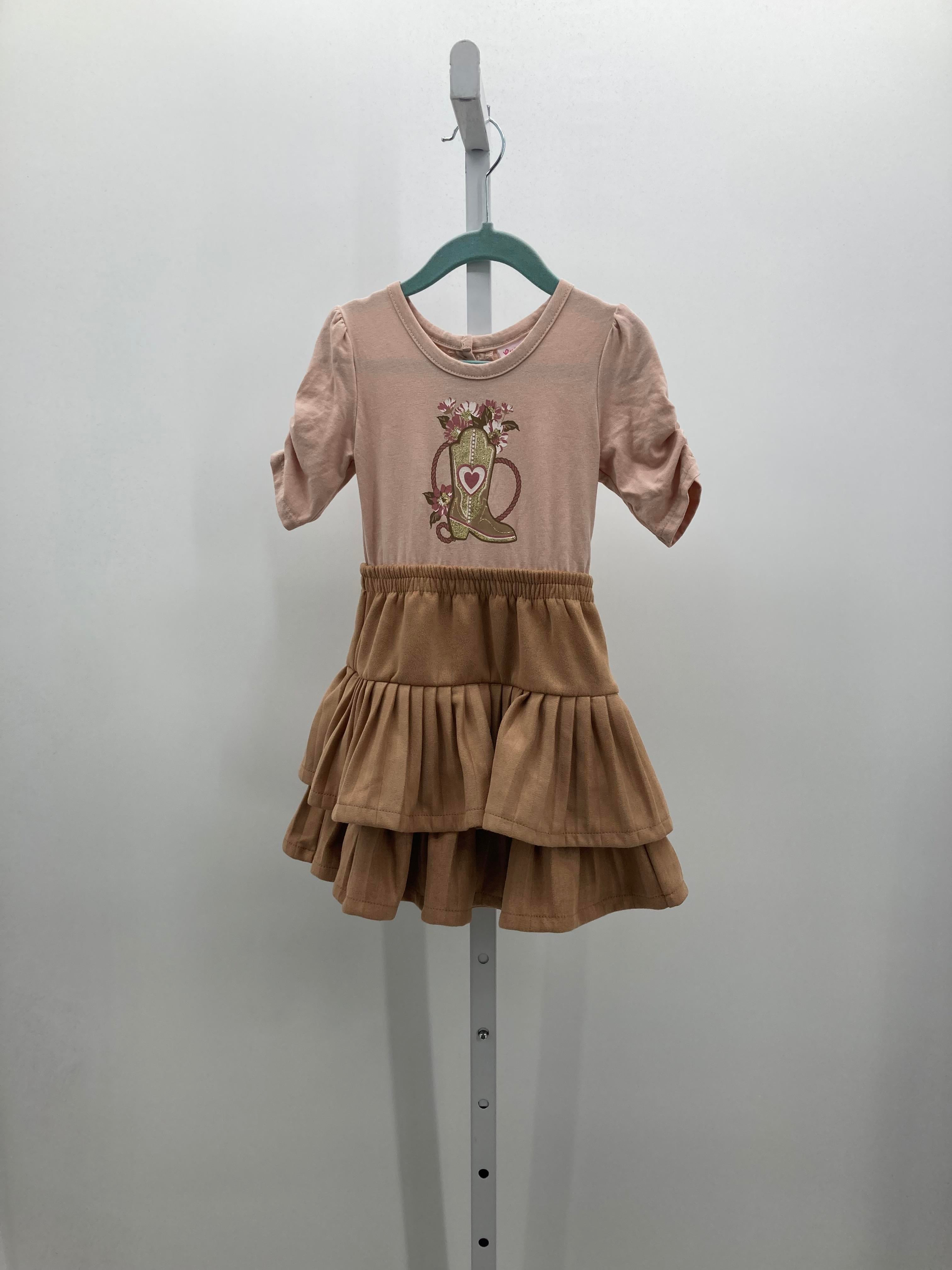Little Lass Size 3T Girls Short Sleeve Dress