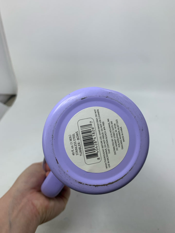 HYDRAQUENCH INSULATED TUMBLER W/ BOWS .
