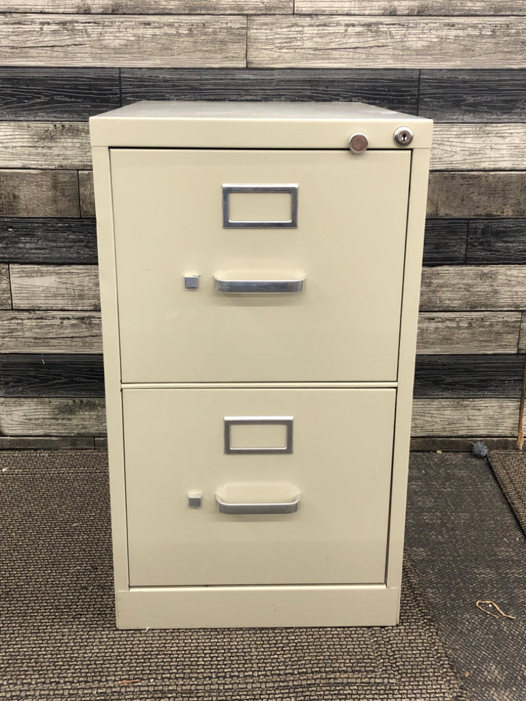 2 DRAWER FILING CABINET.
