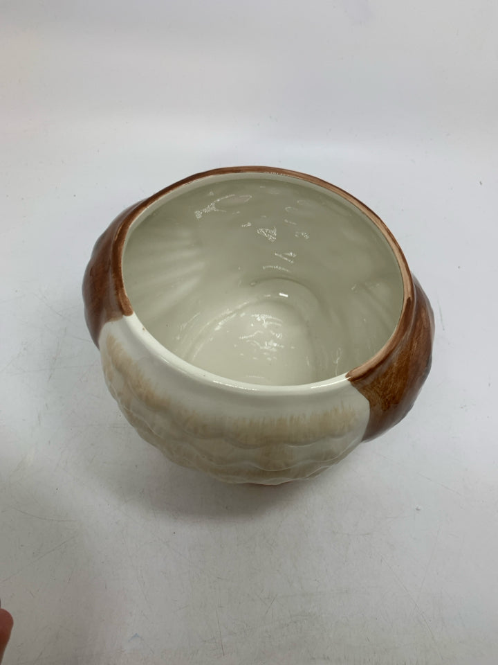 CERAMIC OWL COOKIE JAR.