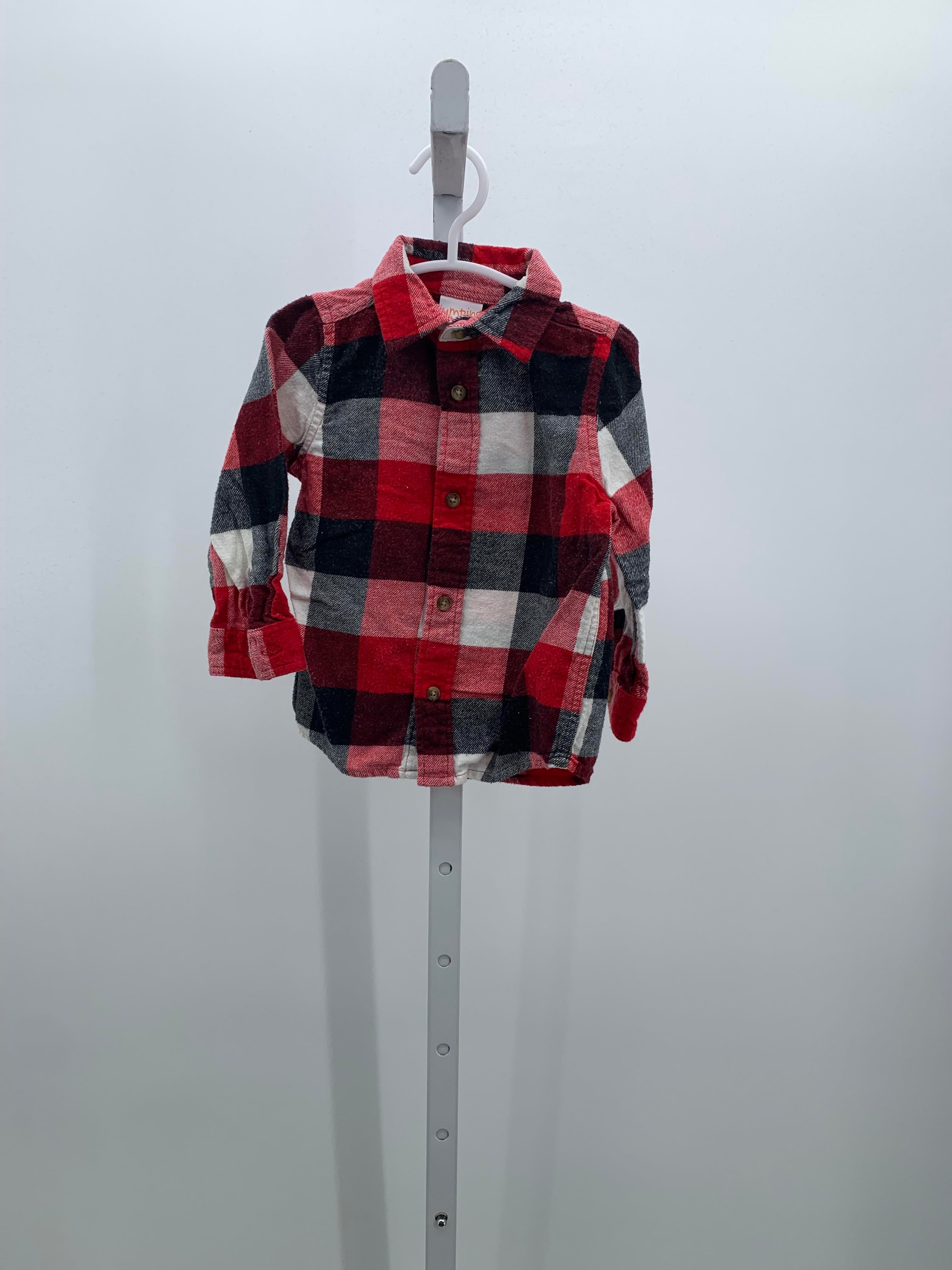 BLK/WHT PLAID BTN DOWN