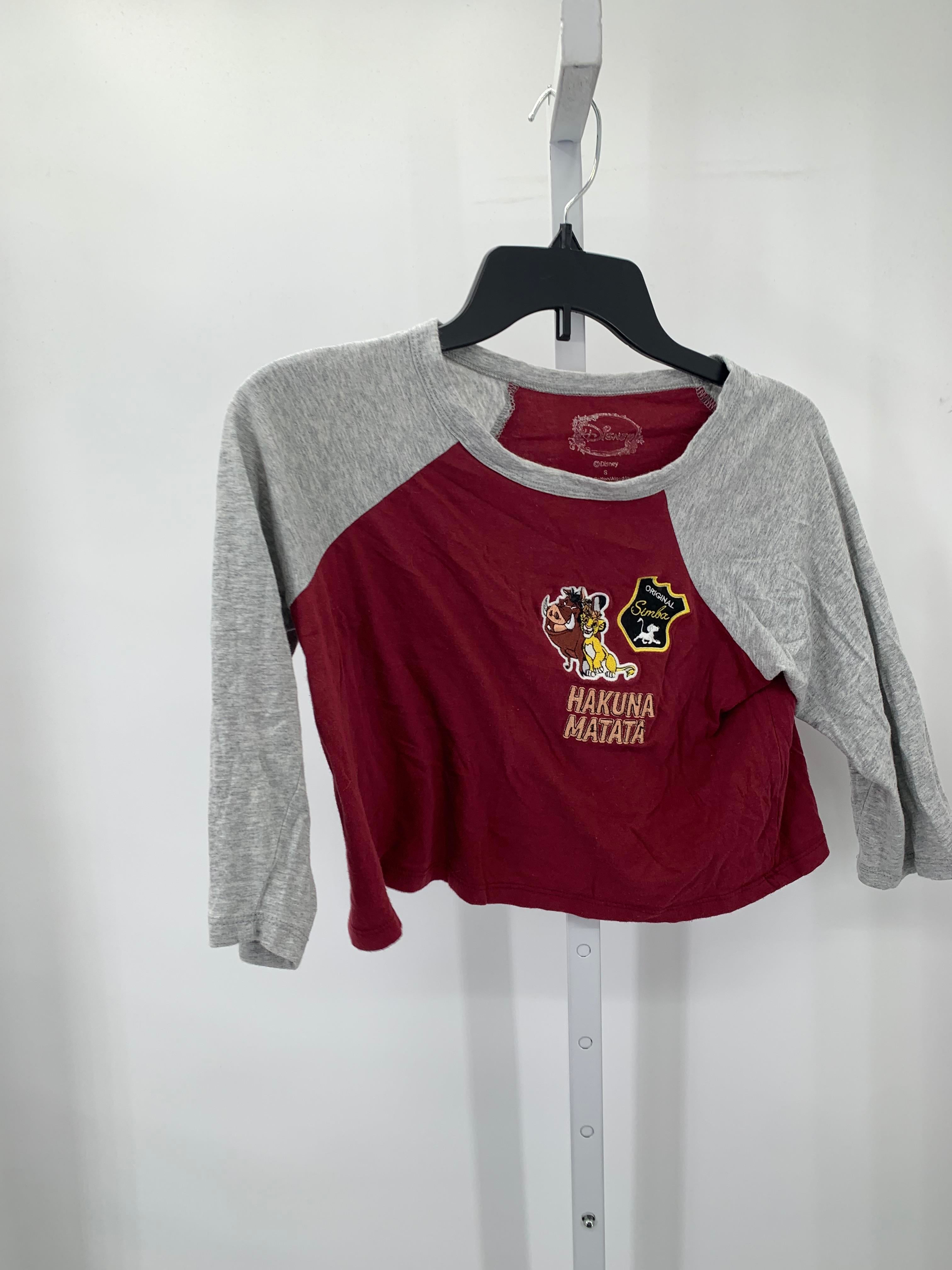 Disney Size Small Juniors 3/4 Sleeve Shirt
