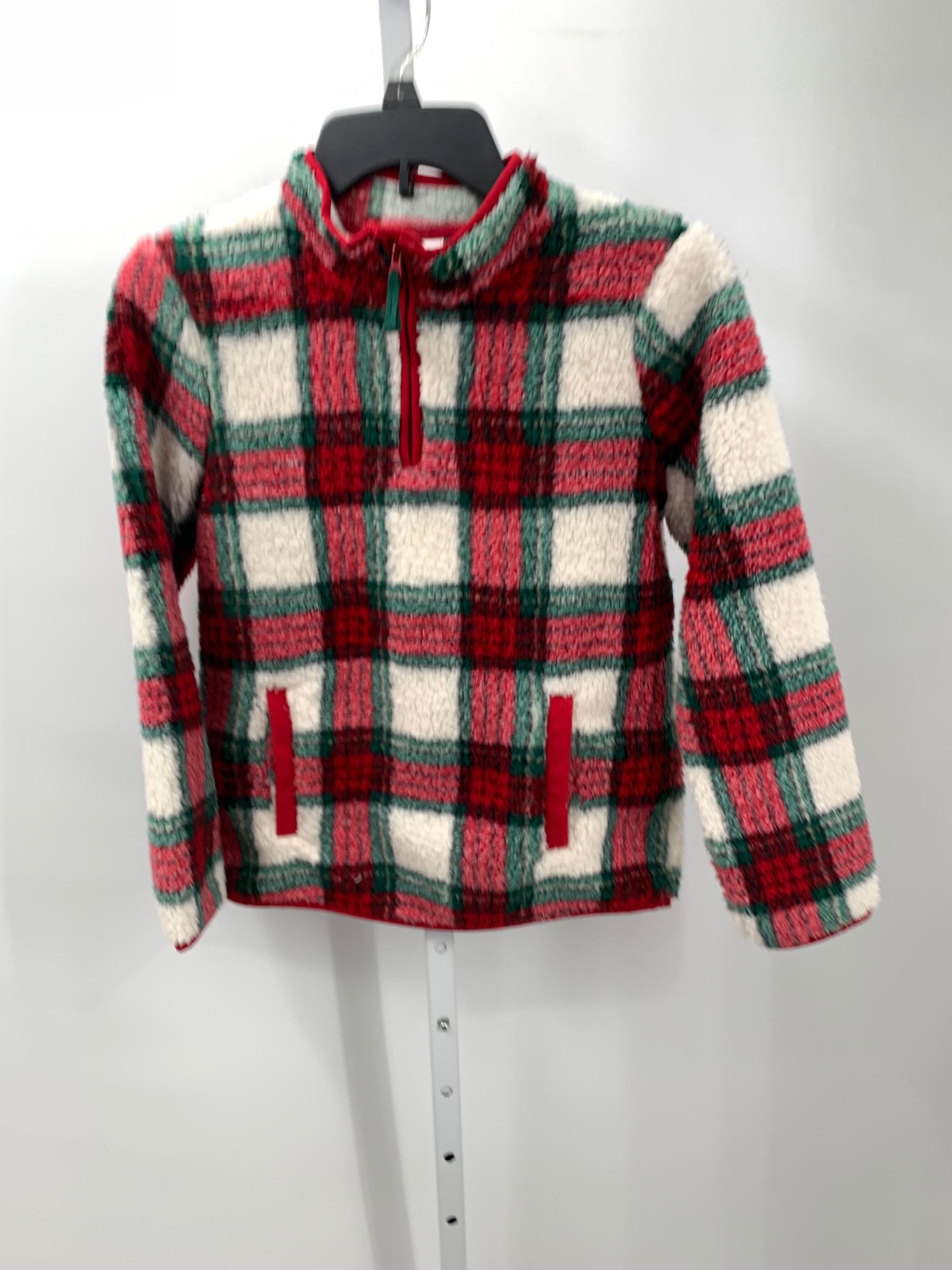 GREEN PLAID FAUX FUR