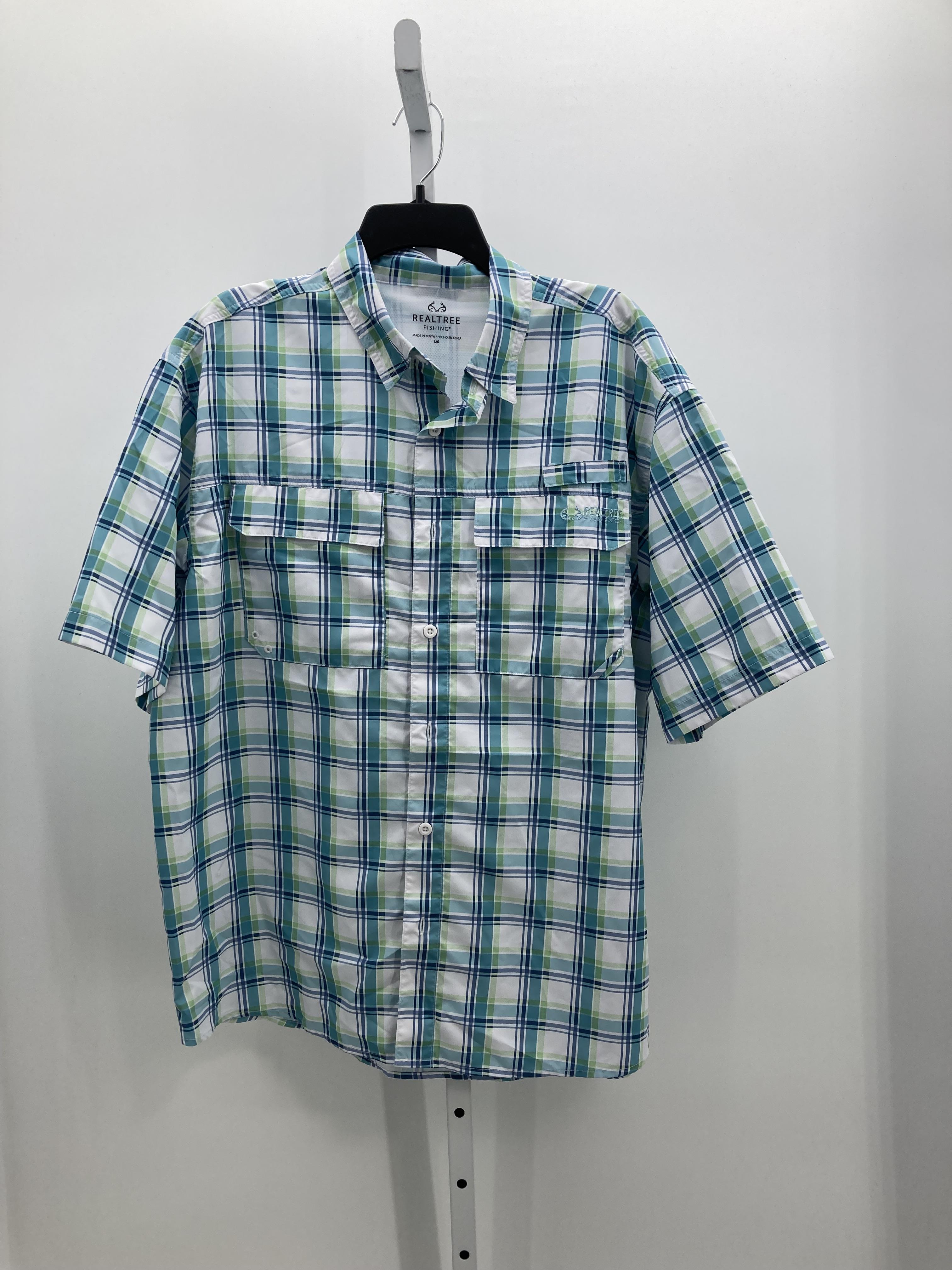 BLUE GREEN PLAID.