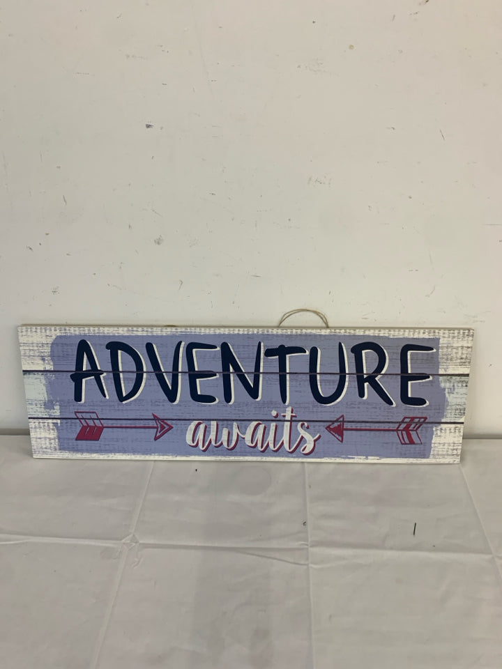 ADVENTURE AWAITS WALL ART.