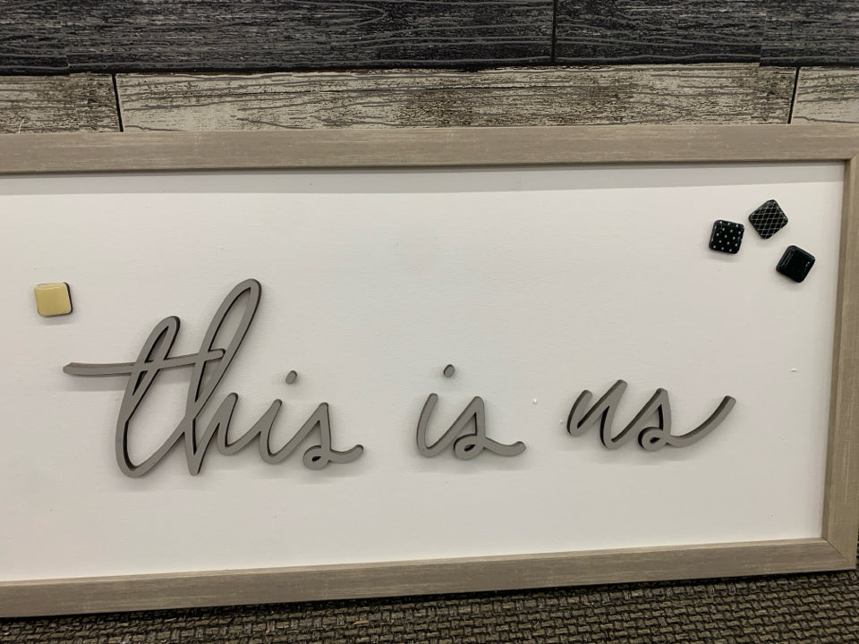THIS IS US- MAGNETIC WALL ART.