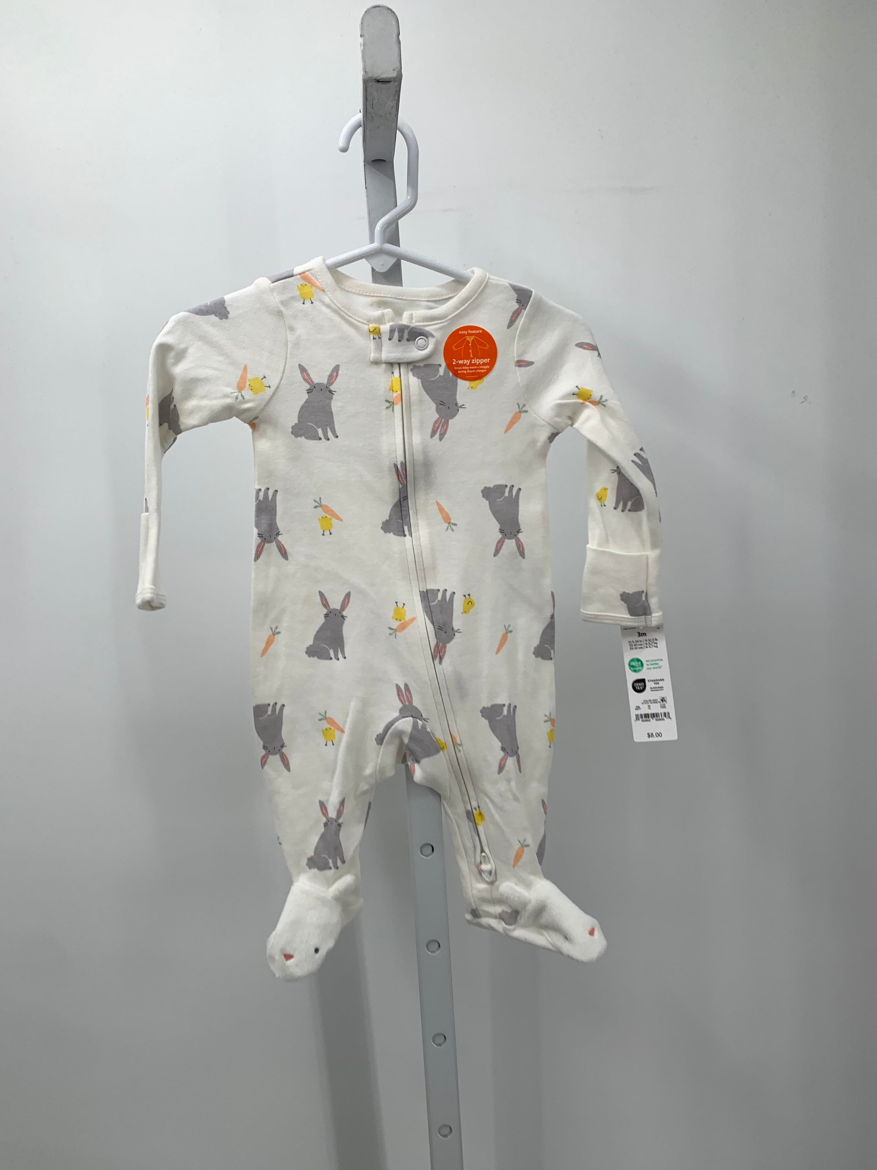 NEW LONG SLV ROMPER BUNNIES AND CHICKS