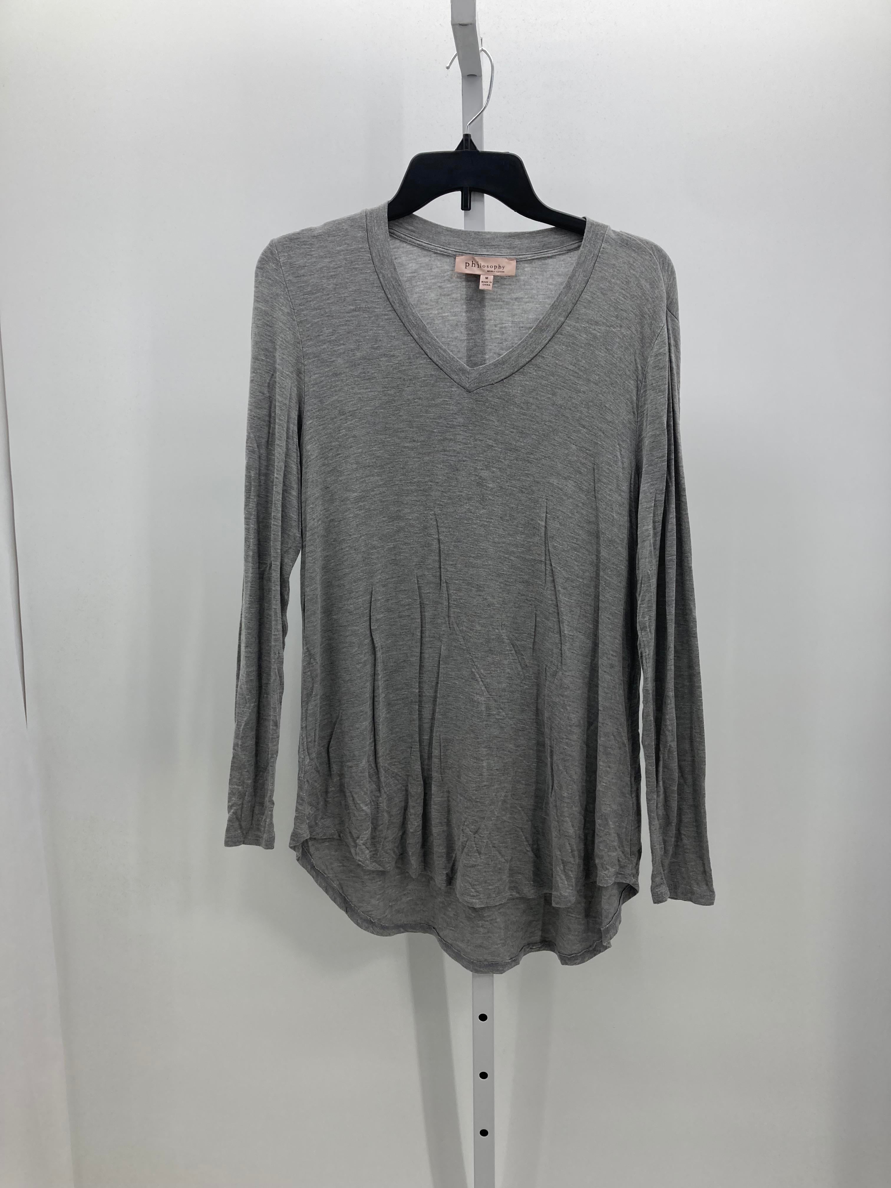 philosophy Size Medium Misses Long Sleeve Shirt