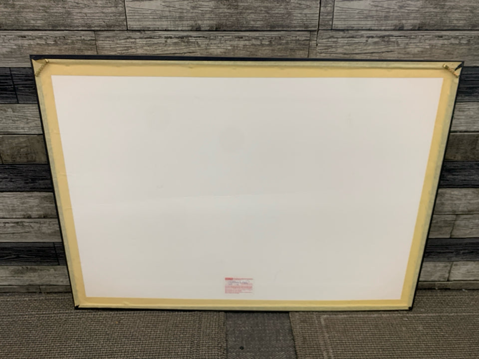 ROAD THROUGH WOODS PRINT IN GOLD FRAME.