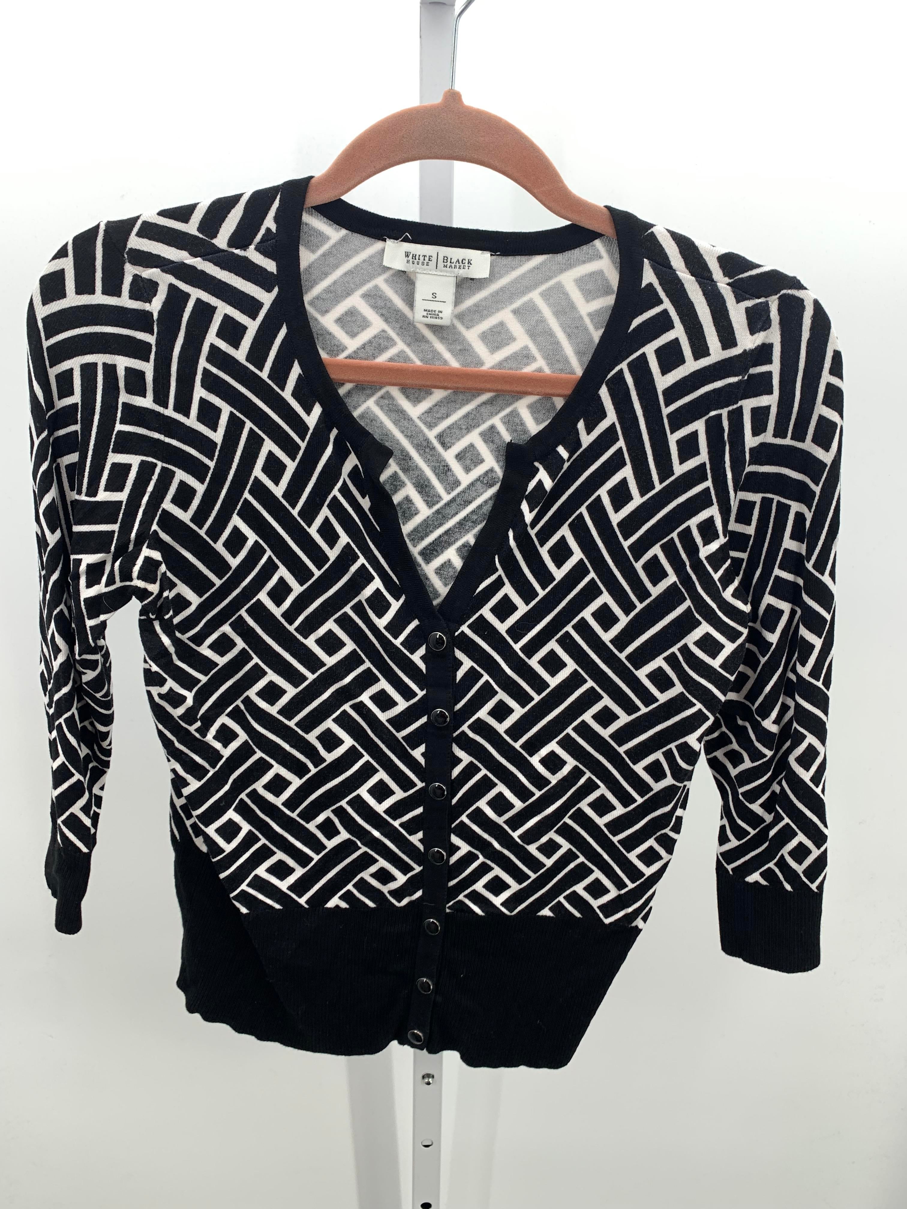 White House Black Size Small Misses 3/4 Sleeve Sweater