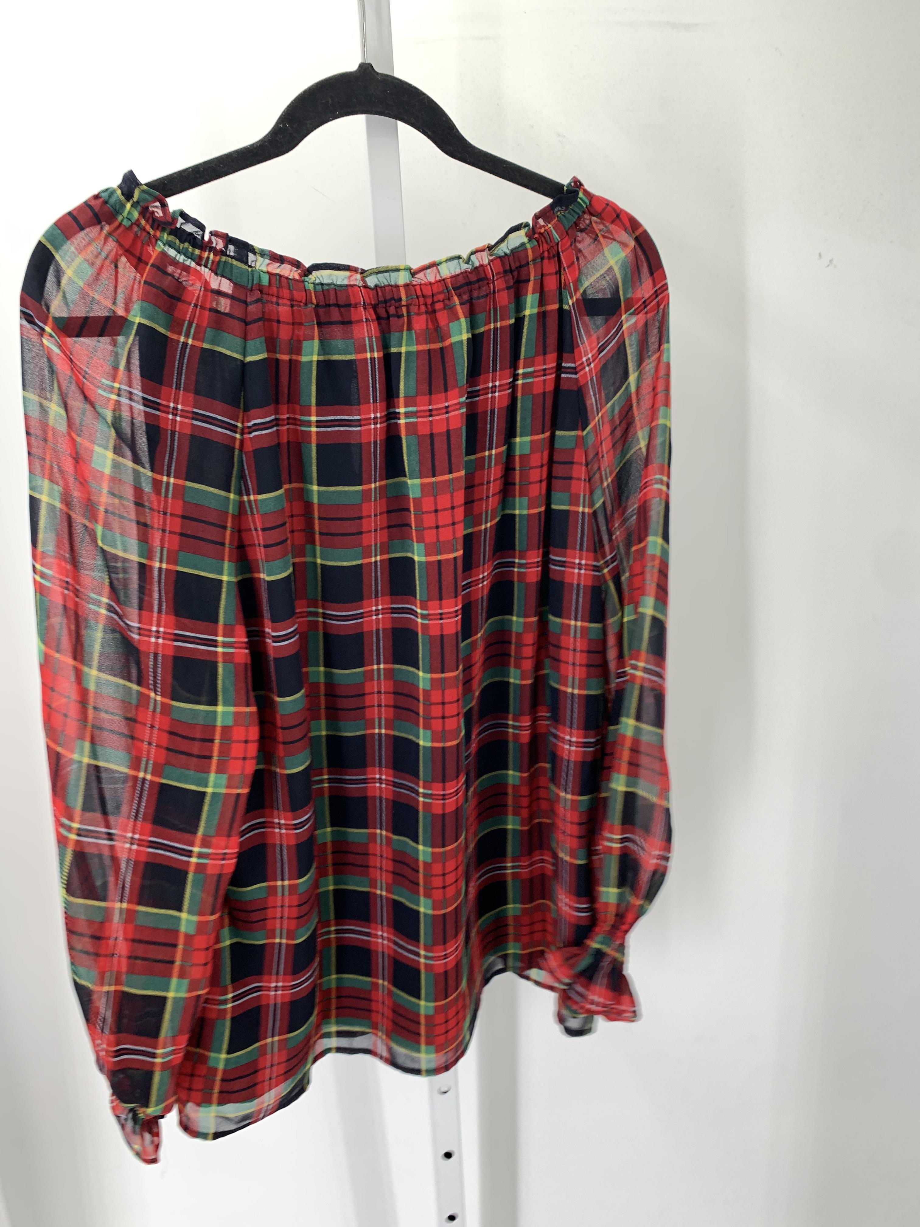 Talbots Size Large Misses Long Sleeve Shirt