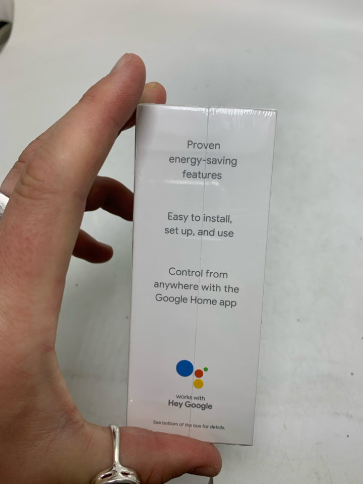 NIB GOOGLE NEST G4CVZ PROGRAMMABLE WI-FI SMART THERMOSTAT SEALED.