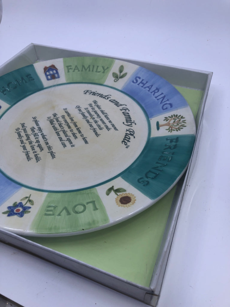 NIP FRIENDS AND FAMILY PLATE.
