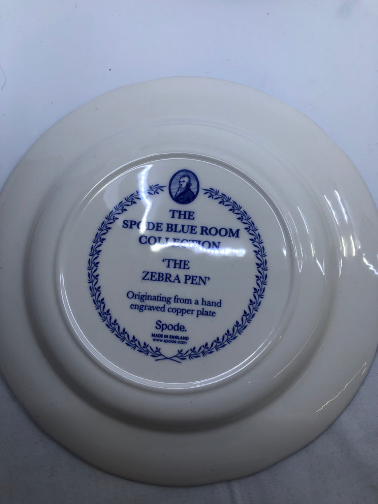 6 SPODE BLUE COLLECTION DINNER PLATE SET.