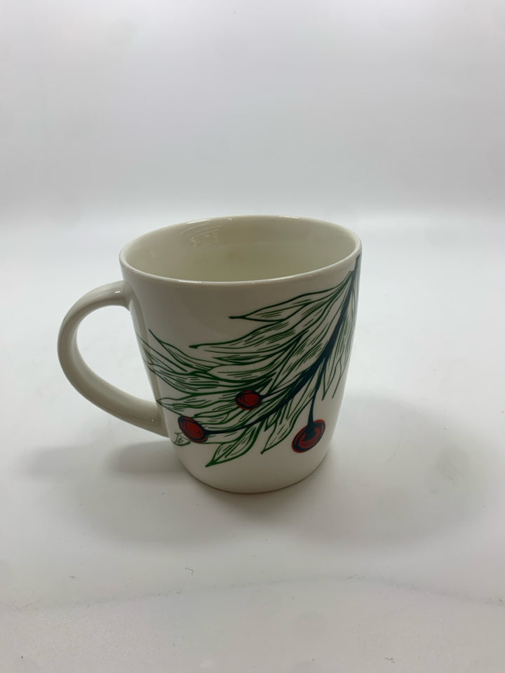 STARBUCKS MISTLETOE MUG.