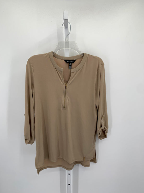 Ellen Tracy Size Medium Misses 3/4 Sleeve Shirt