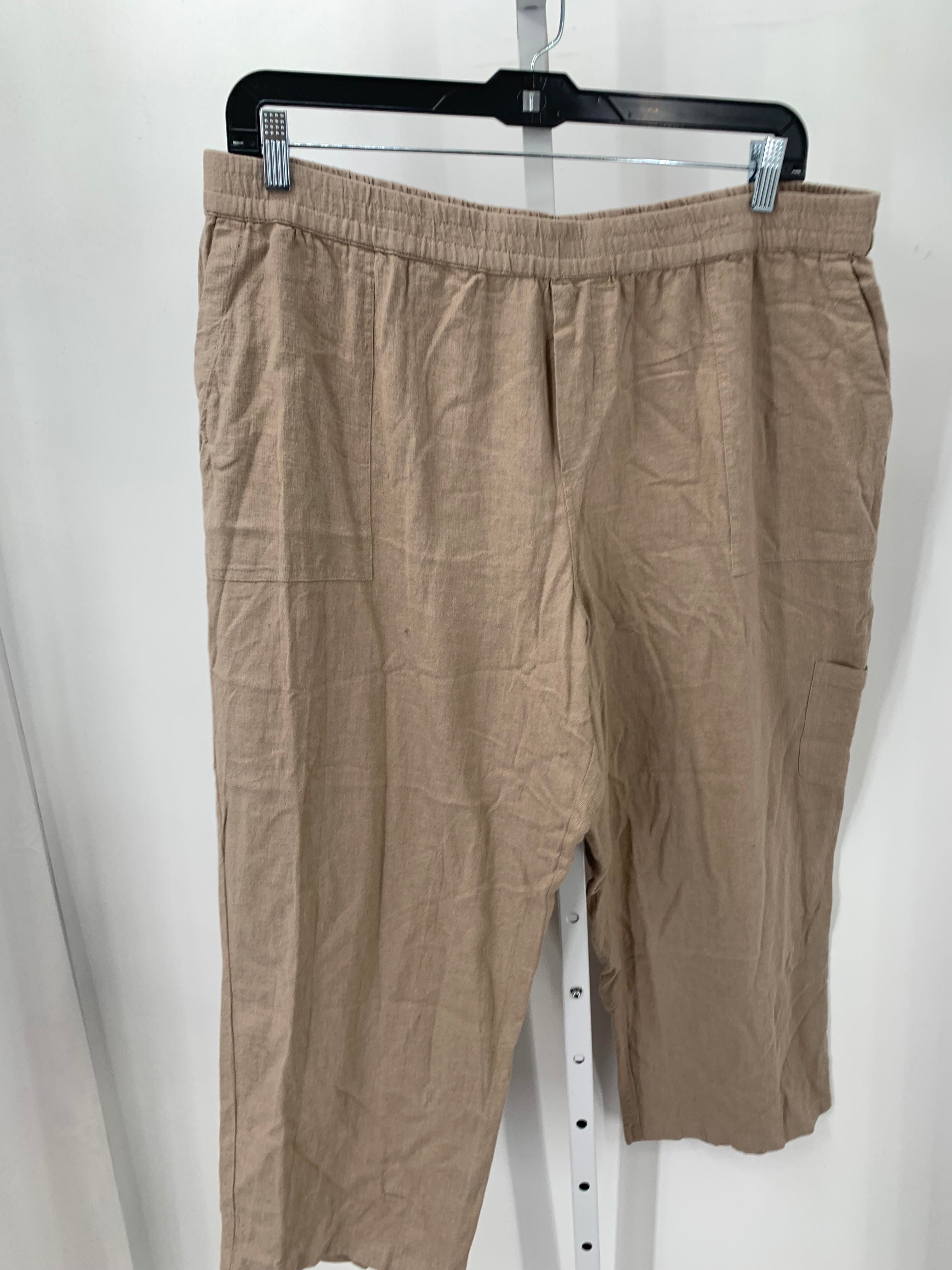 Susan Graver Size Extra Large Misses Cropped Pants
