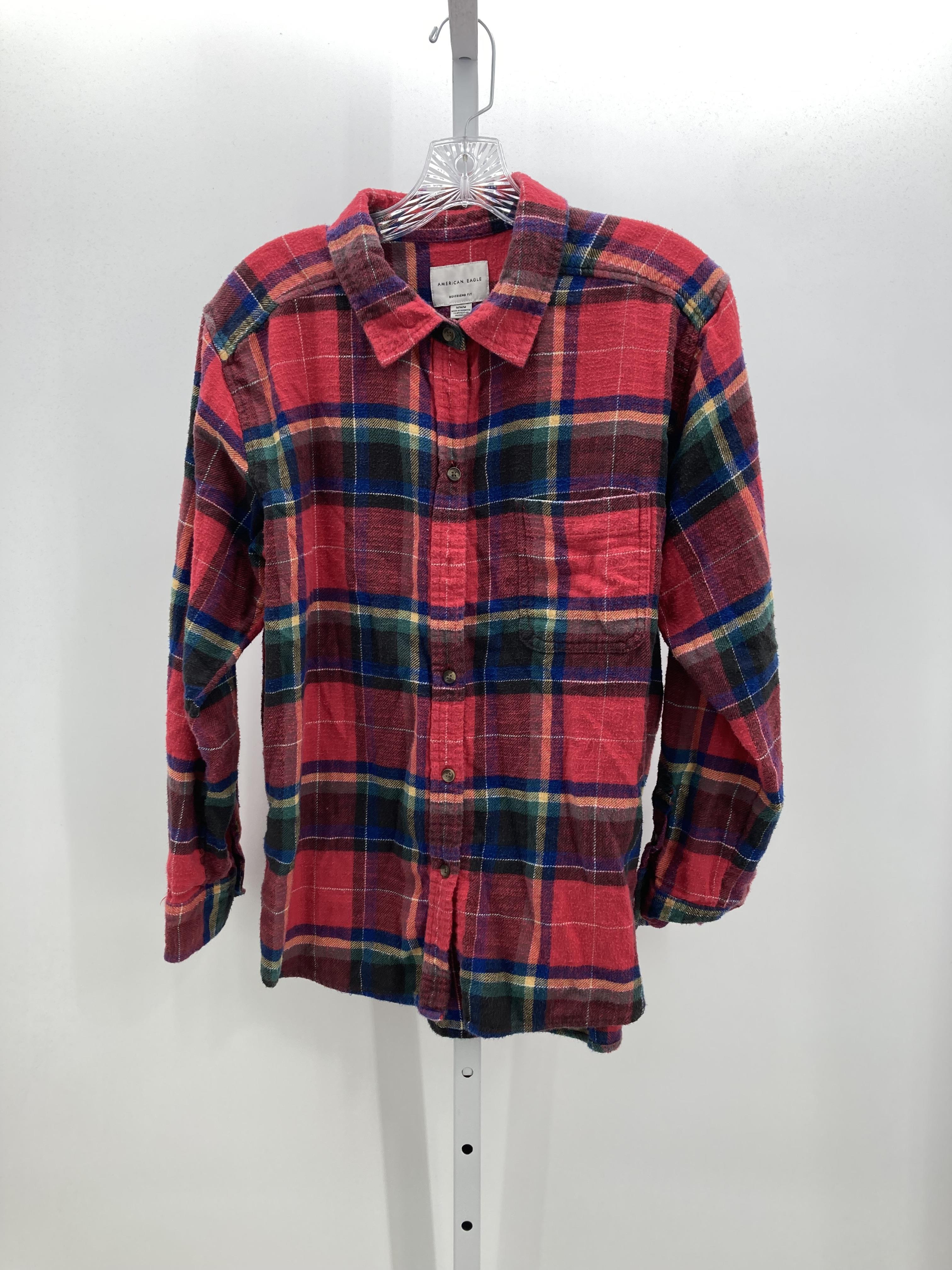 American Eagle Size Medium Juniors Long Sleeve Shirt