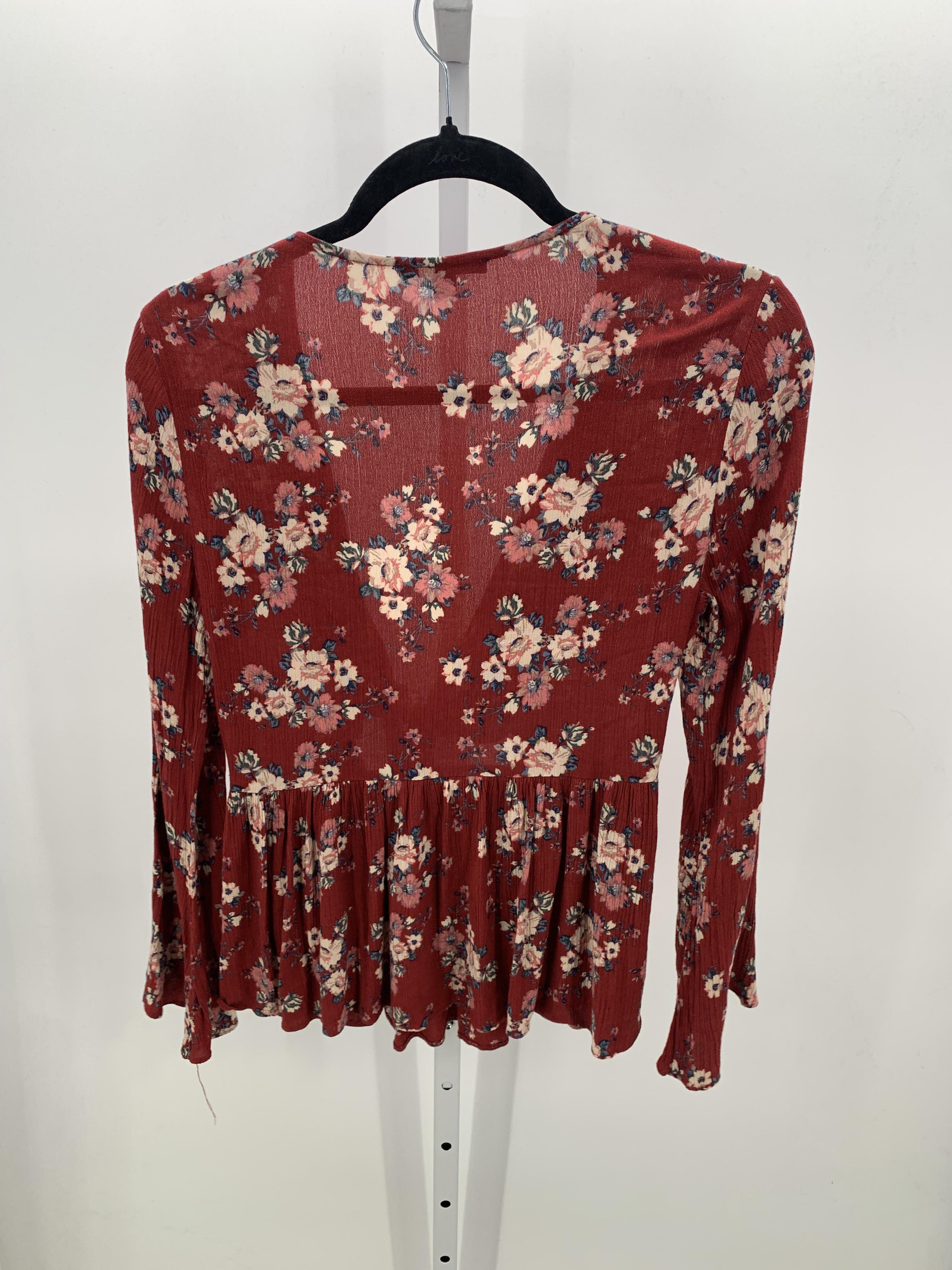 American Eagle Size Medium Juniors Long Sleeve Shirt