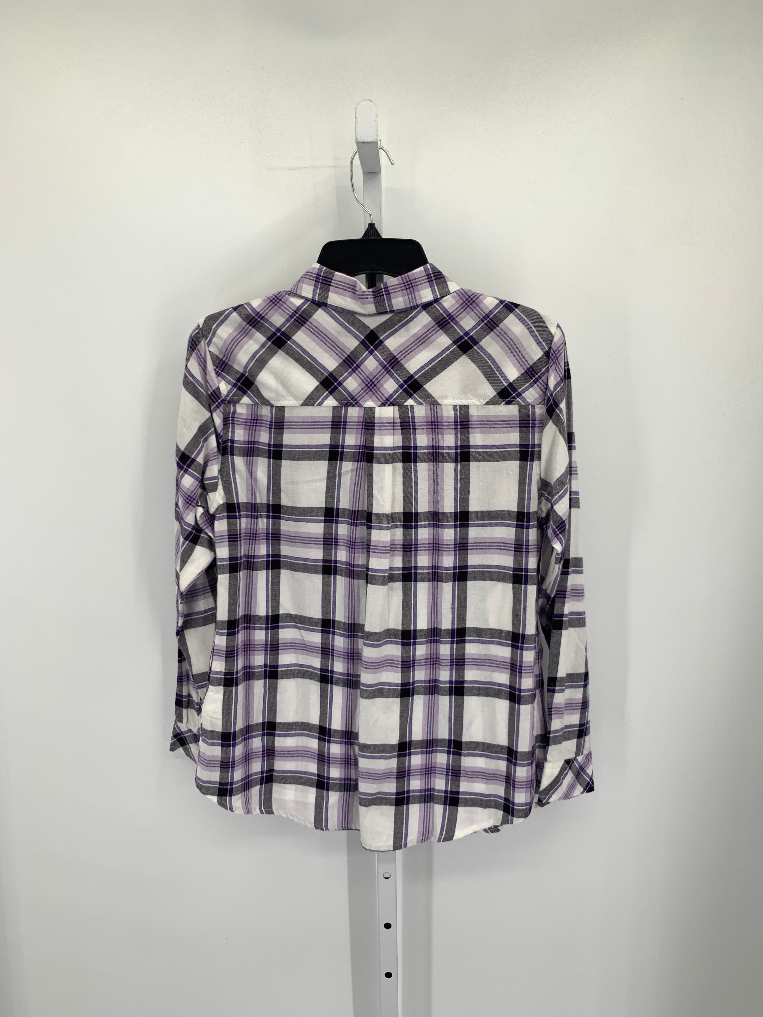 Croft & Barrow Size Medium Petite Petite Long Sleeve Shirt