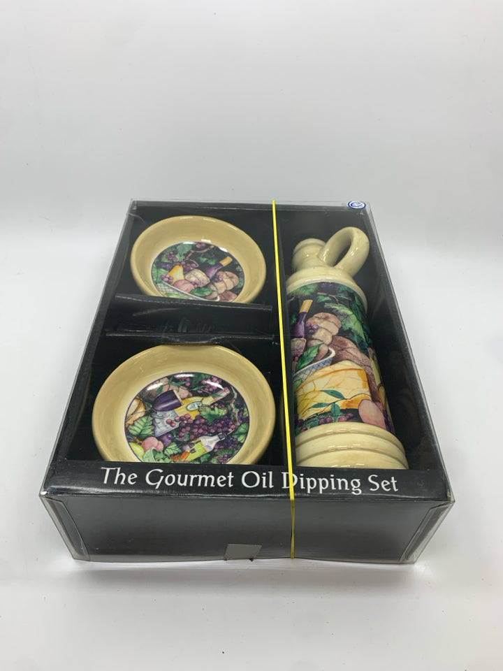 NIP 3 PC GOURMET OIL DIPPING SET