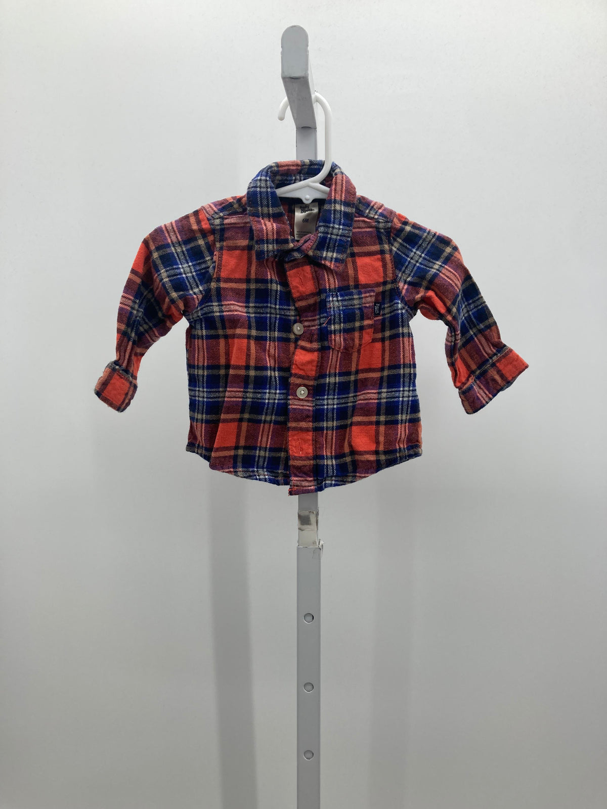 PLAID BTN DOWN