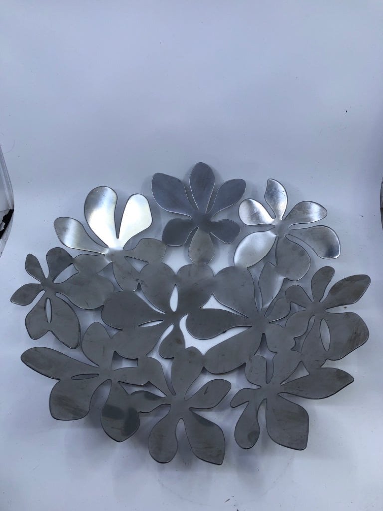 HEAVY METAL FLOWERS FRUIT BOWL IKEA.