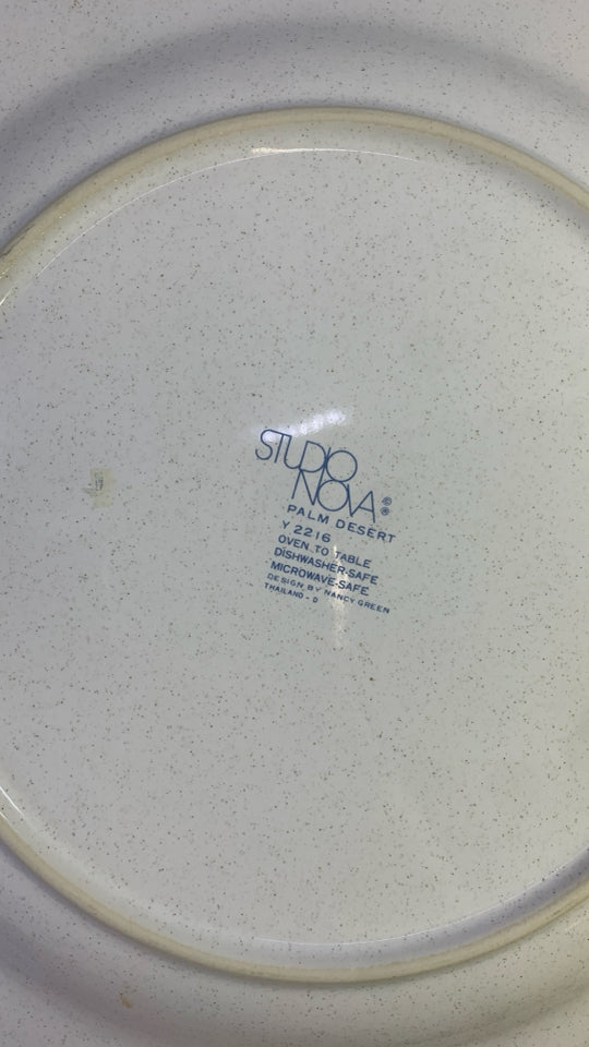 4 STUDIO NOVA PALM DESERT DINNER PLATES.