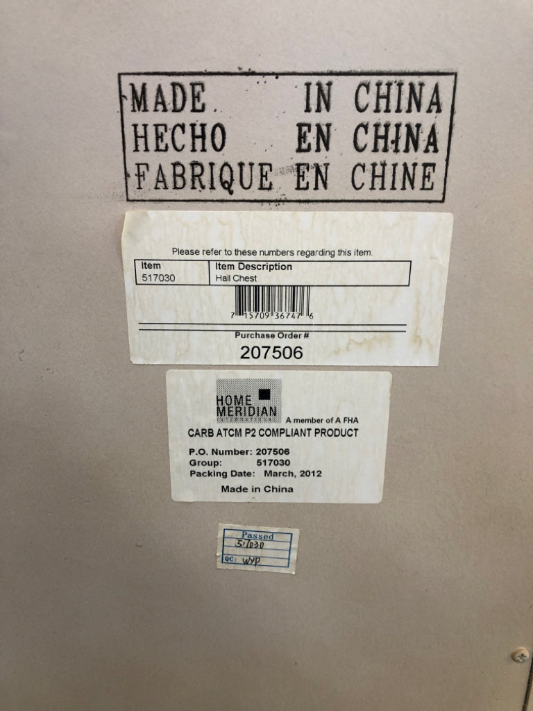 RUSTIC OFF WHITE 2 DRAWER CONSOLE TABLE W/ LOW SHELF.