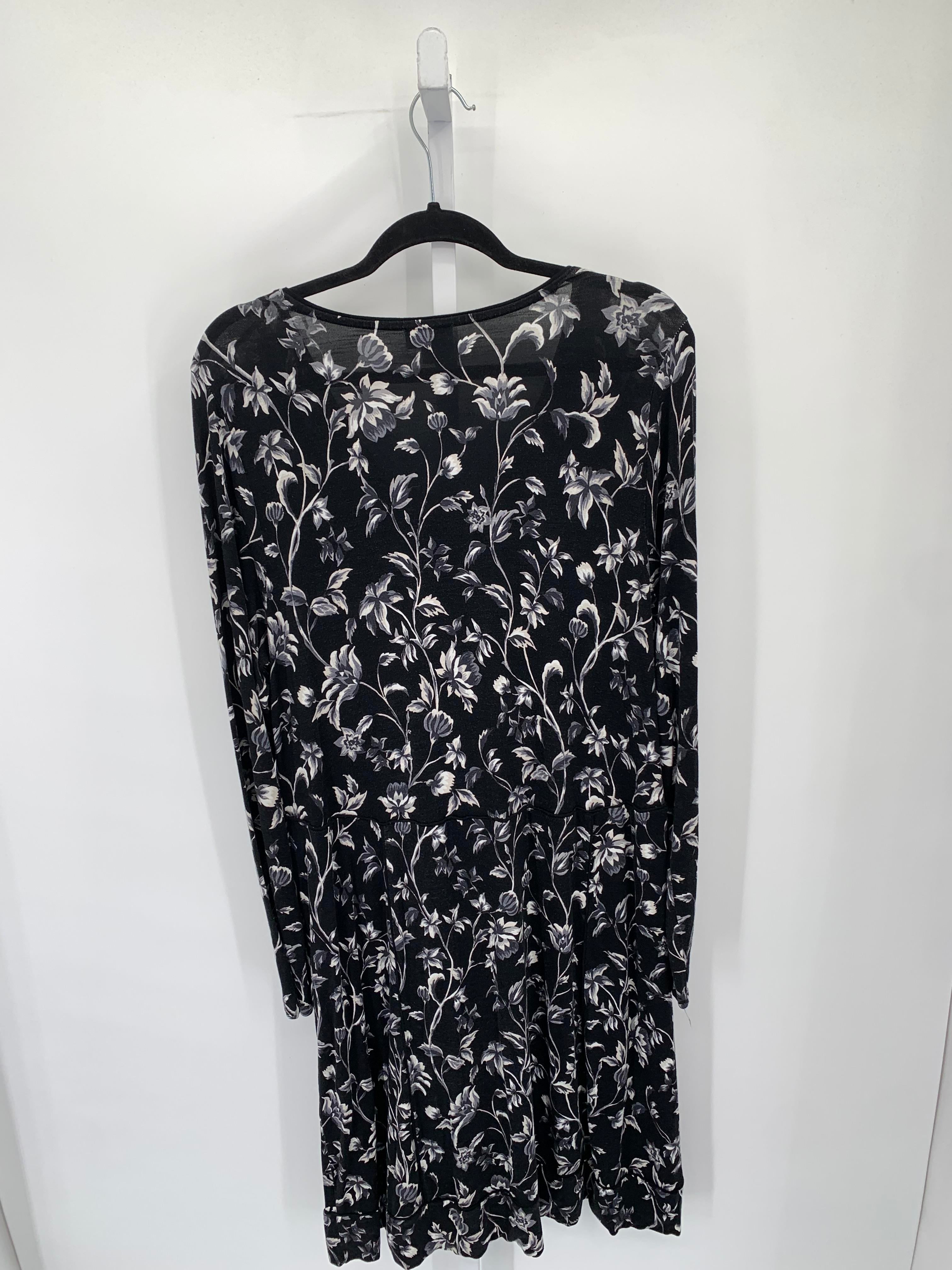 J-Jill Size Large Misses Long Sleeve Dress