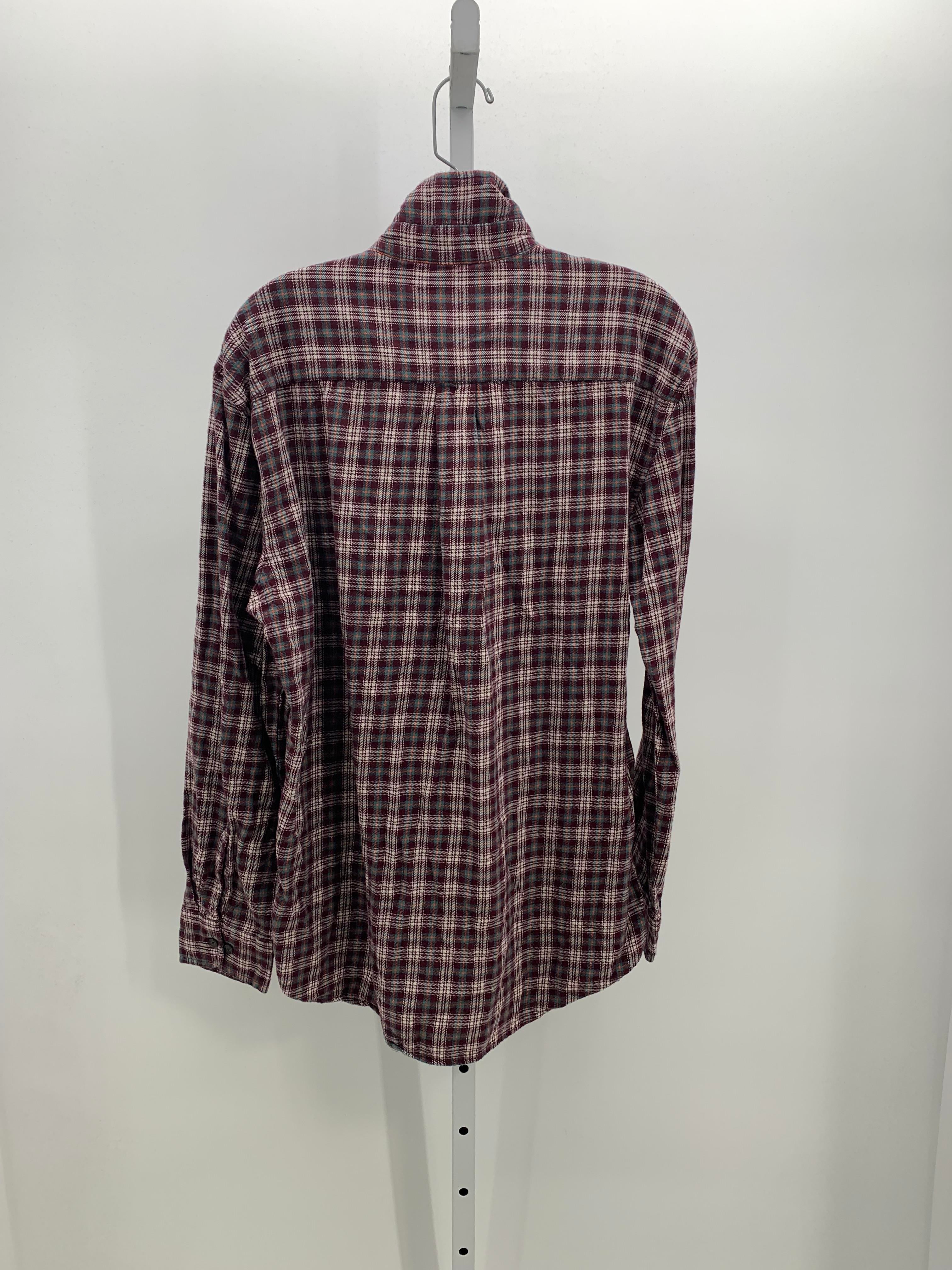 PLAID BTN DOWN
